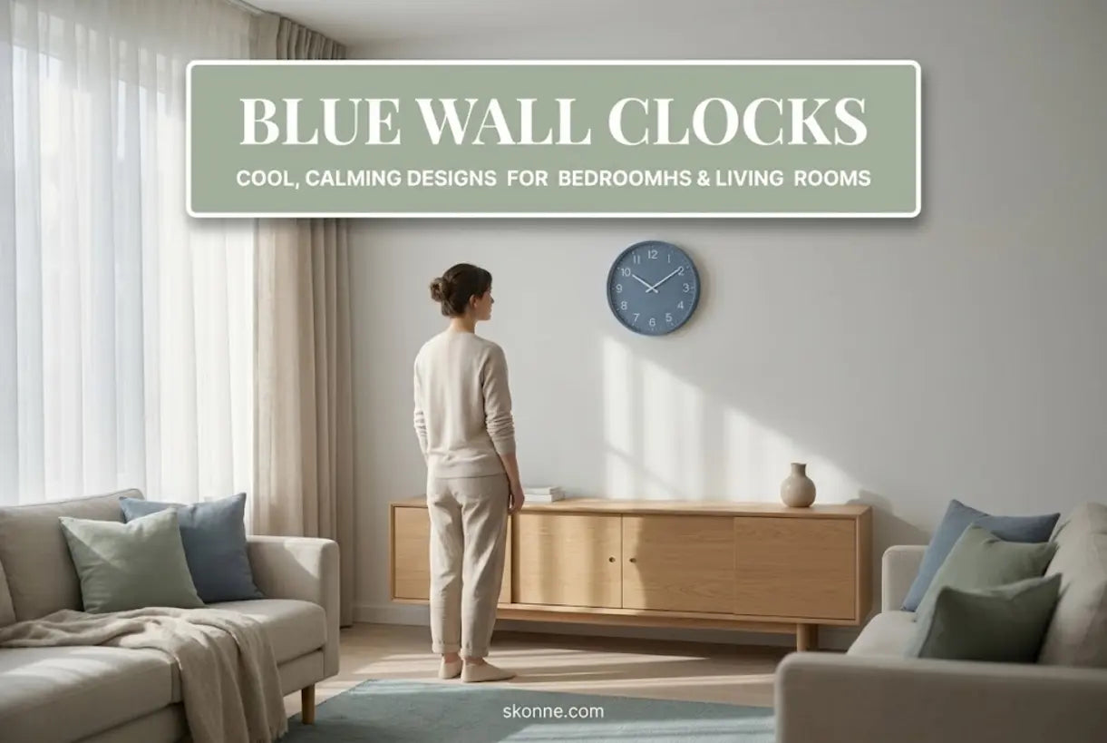 blue-wall-clock-bedroom