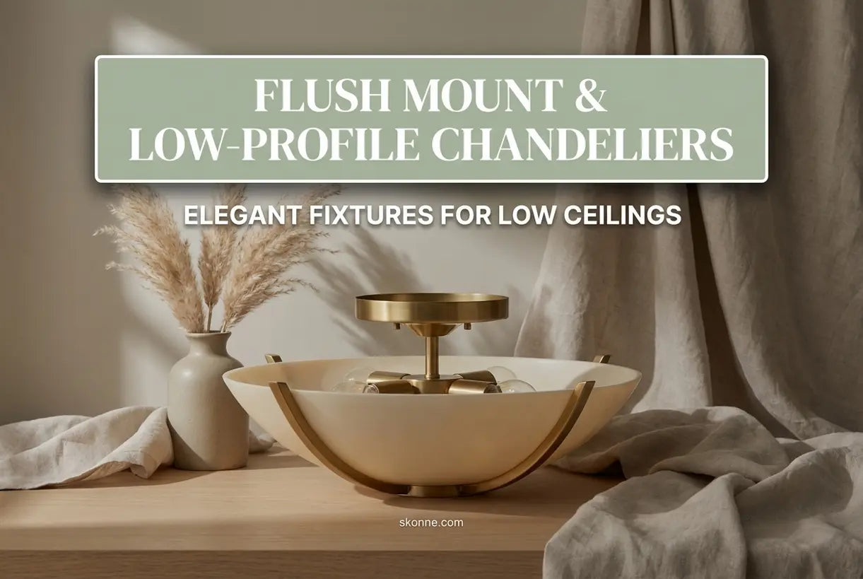 flush-mount-chandelier-low-ceiling