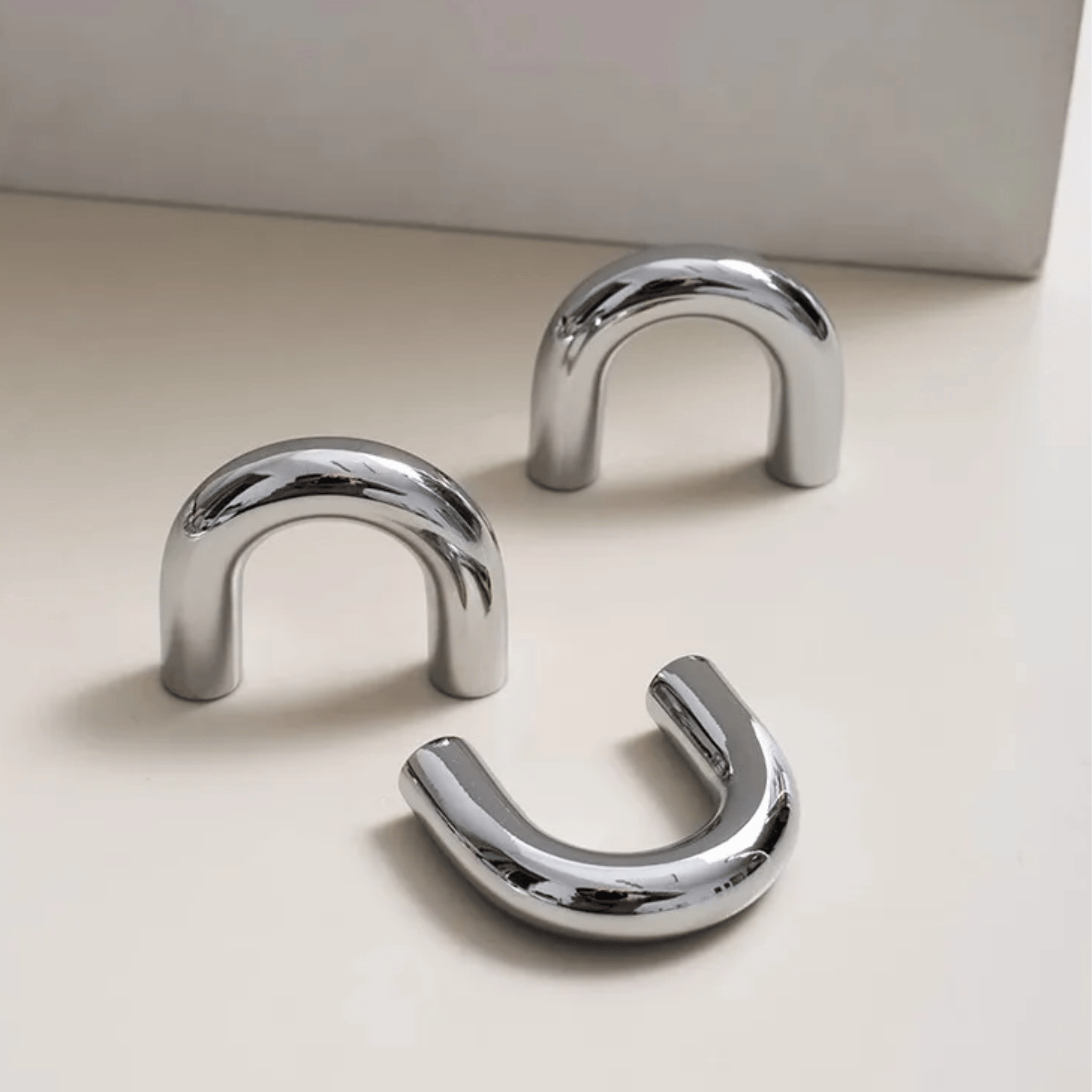 Brass Chrome Cabinet Knobs and Pull Handles - Skonne, &, Blanka Set