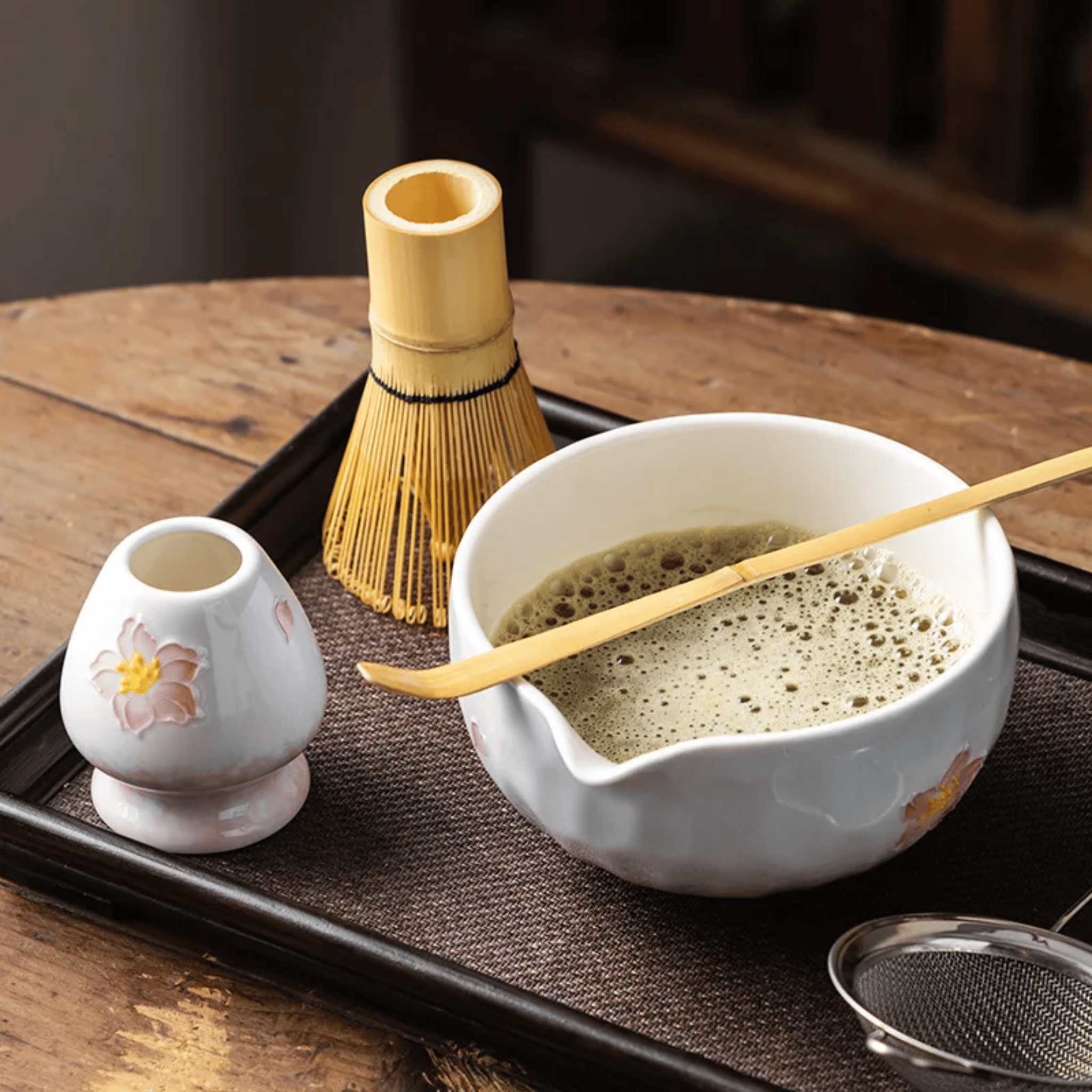 Cherry Blossom Matcha Ceremonial Set 5-Piece Kit, Tea Sets, Blomra