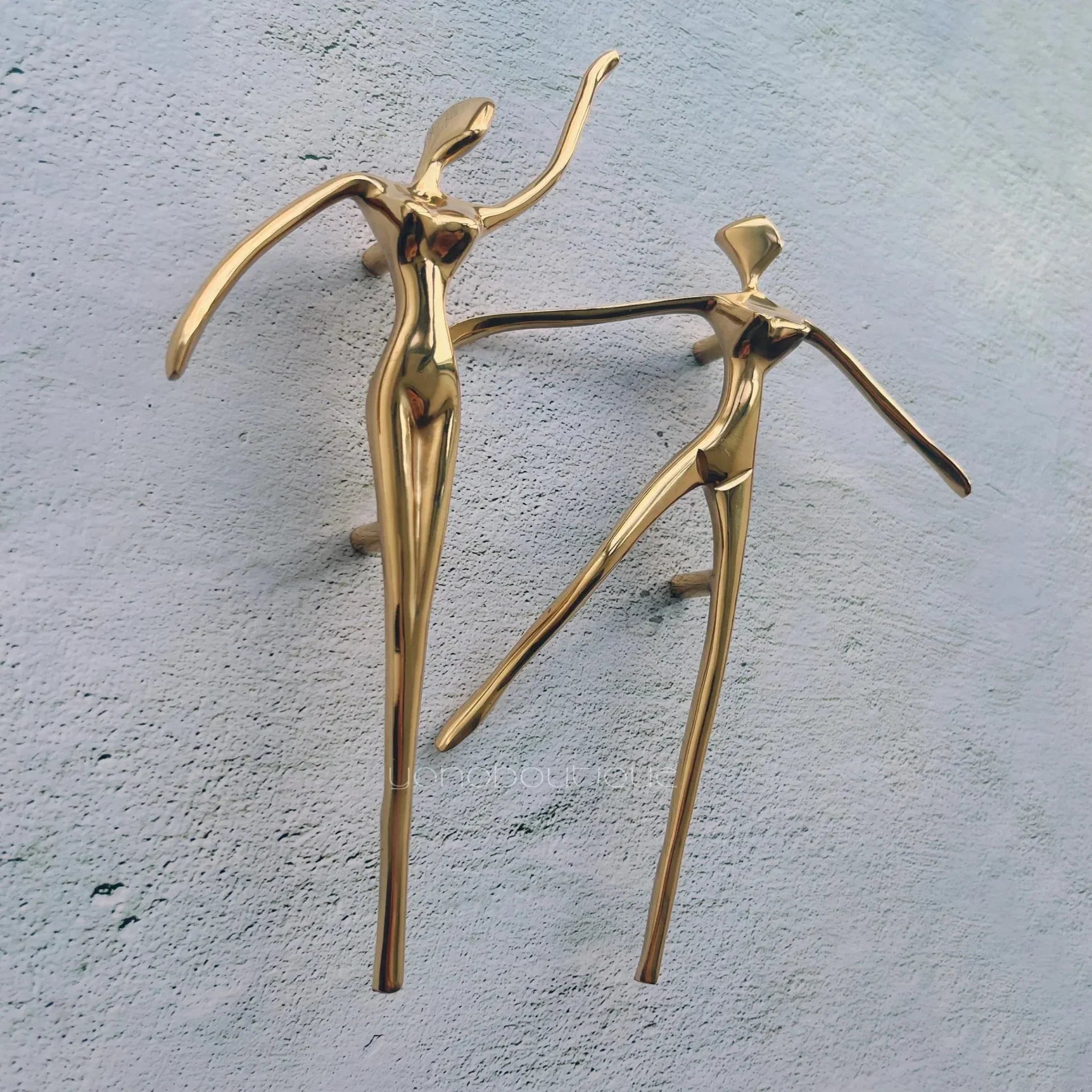 Brass Ballerina Cabinet Pull Handle - Polished Gold, Knobs & Handles, Dansa Solid