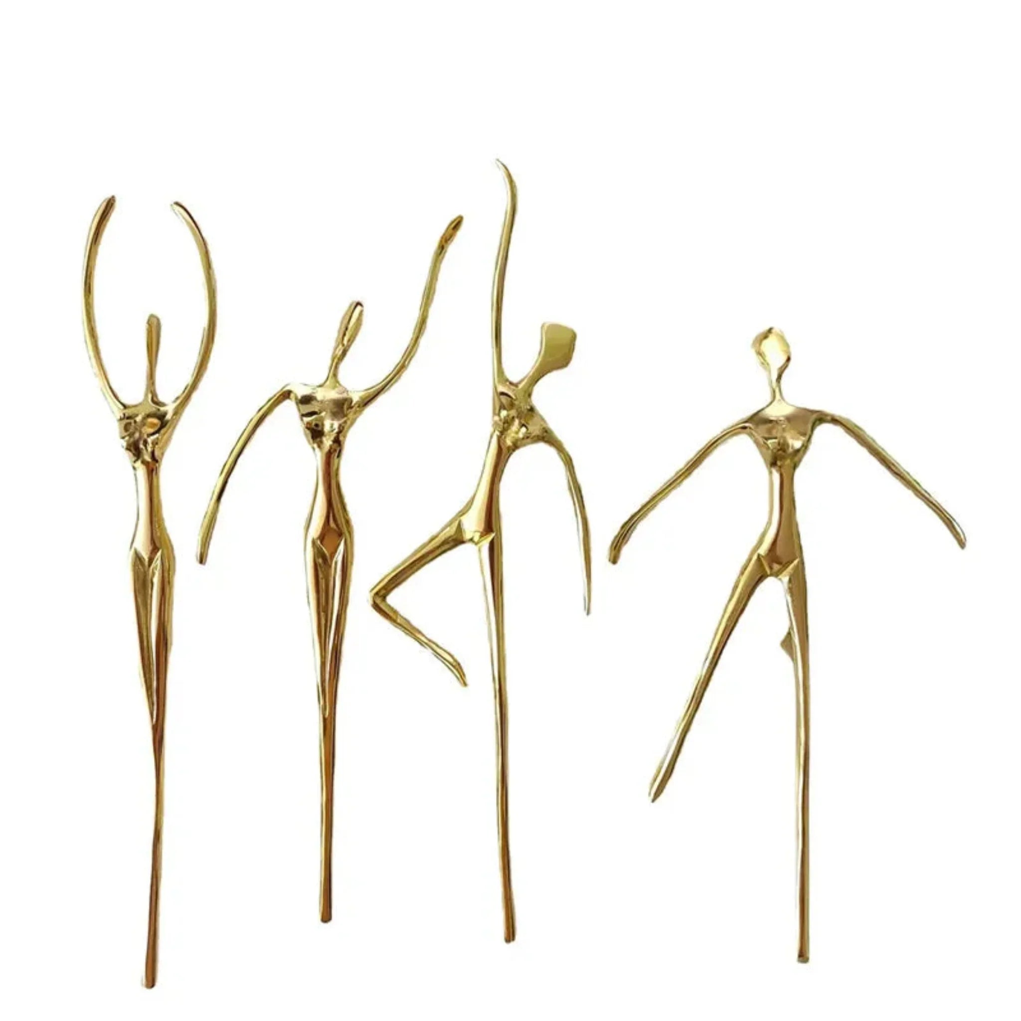 Brass Ballerina Cabinet Pull Handle - Polished Gold, Knobs & Handles, Dansa Solid