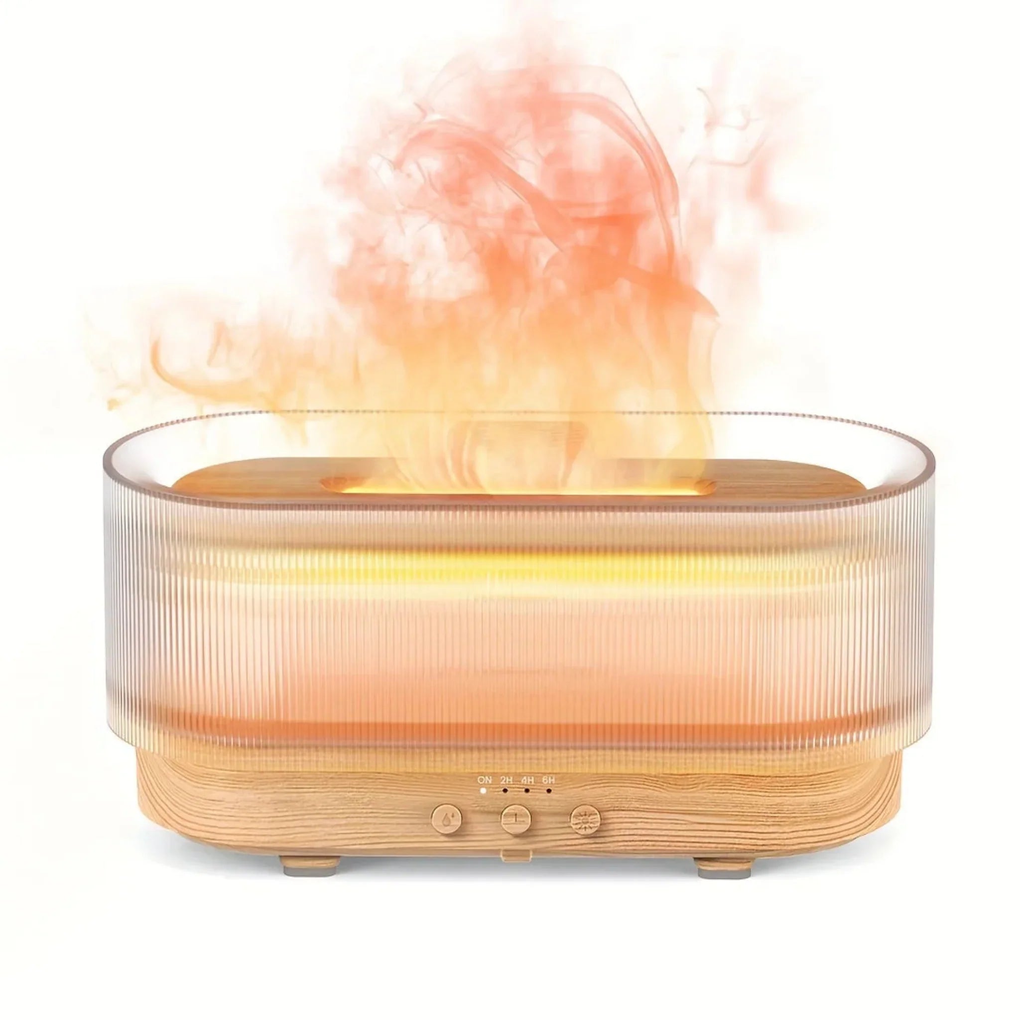 USB Ultrasonic Aromatherapy Humidifier with Timer, Light Wood, Humidifiers, Dimmra Cool Mist
