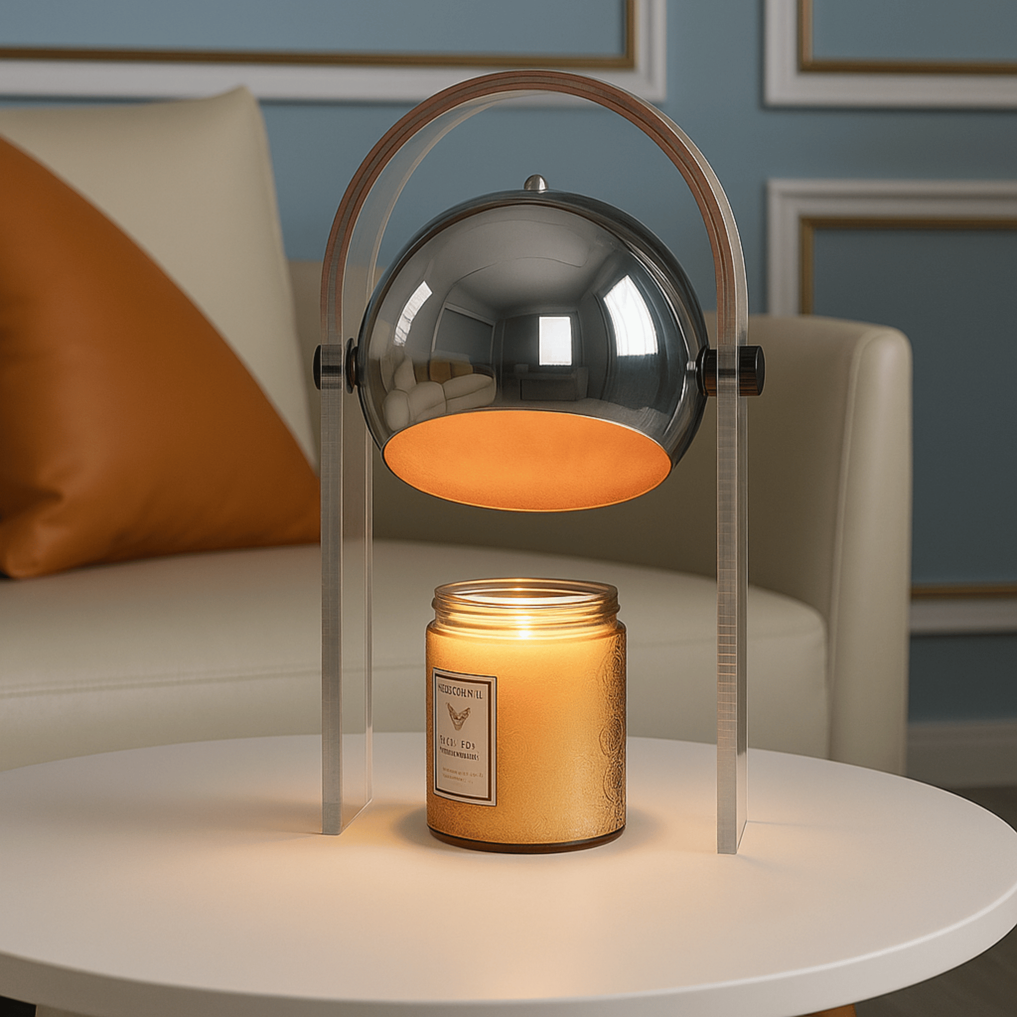 Frosted Glass Candle Warmer Lamp with Dimmer, Table Lamps, Doftlys