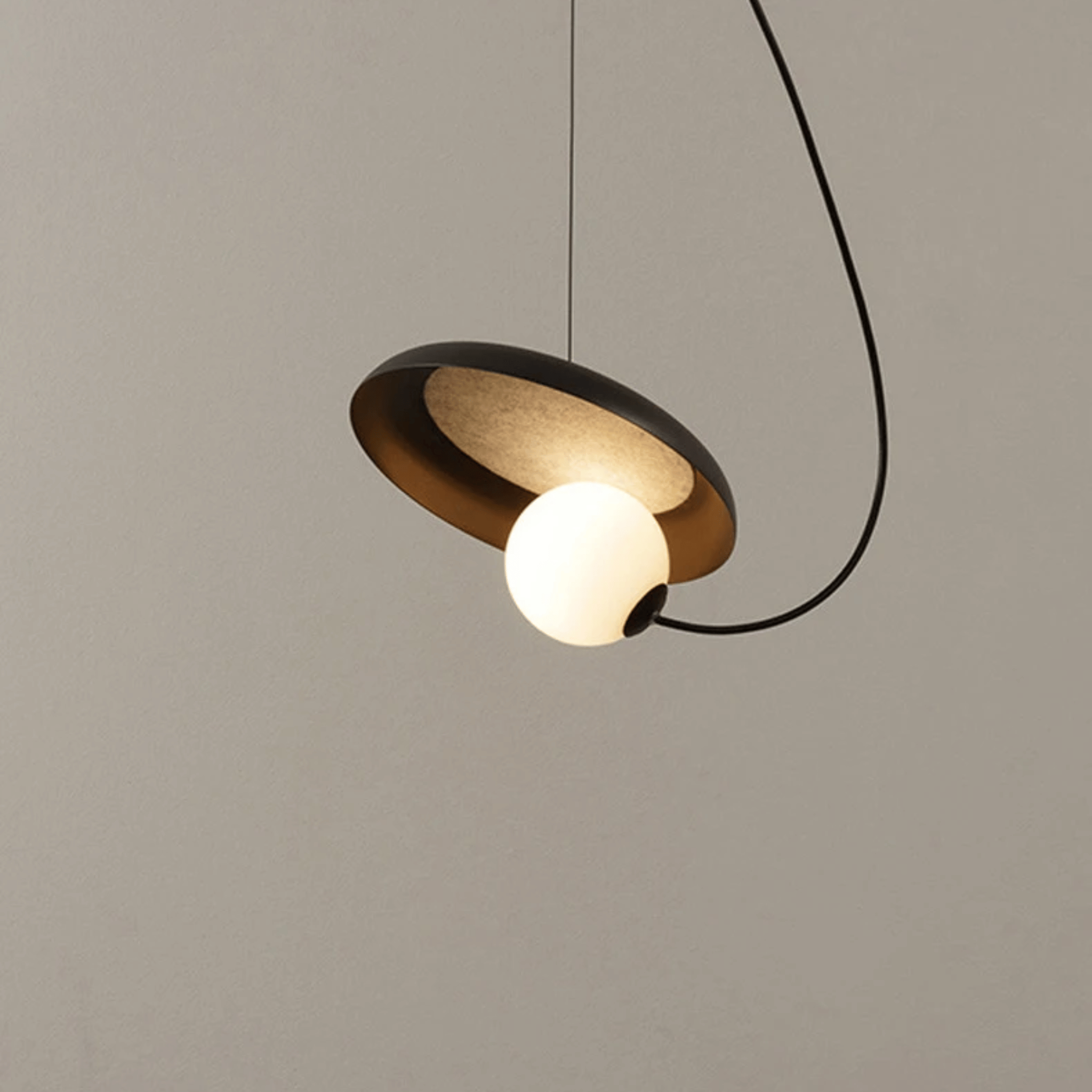 Dregla Magnetic Pendant — Modern Black Ceiling Light, Warm White / Small, Fixtures, Industrial