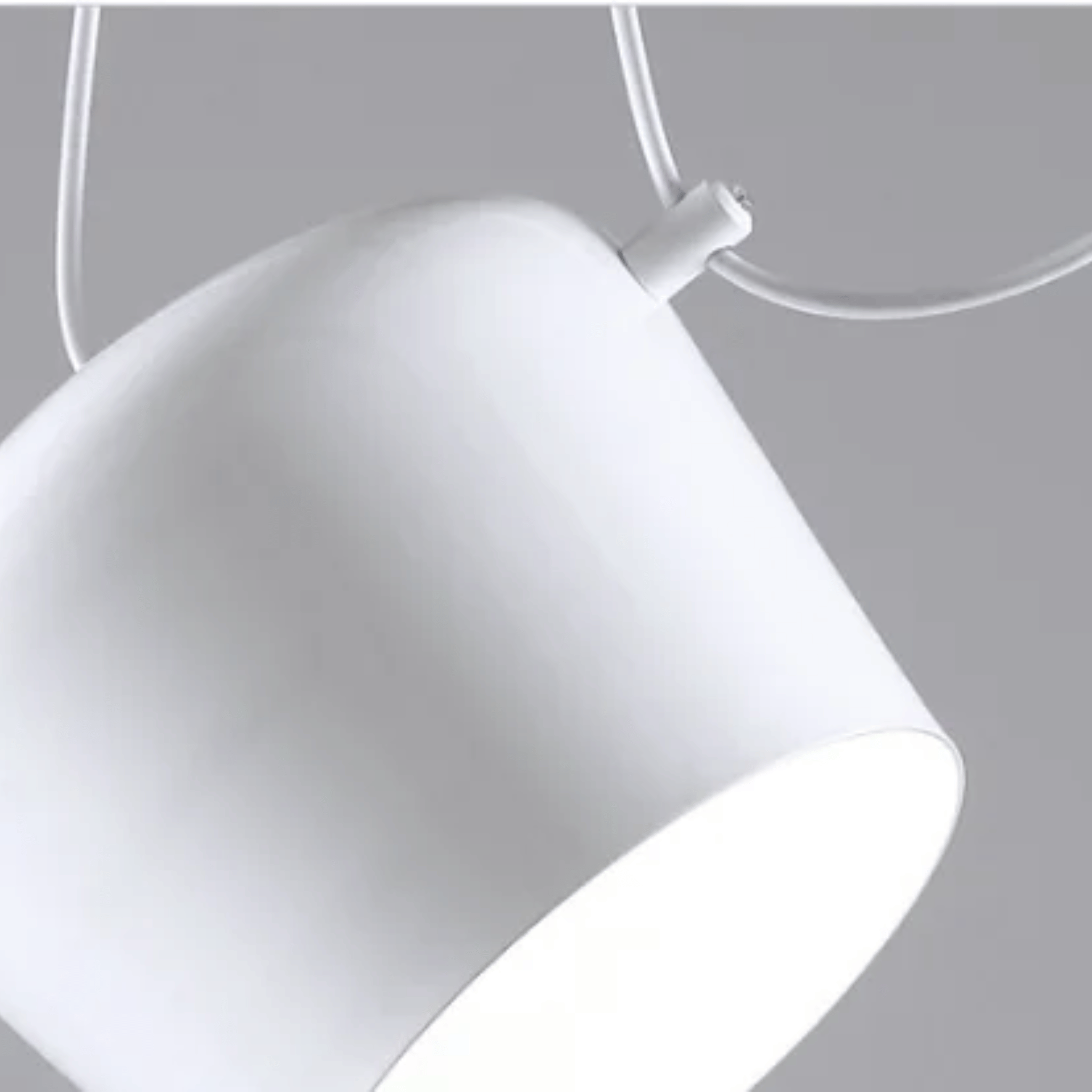 White Drum Pendant Light Industrial Nordic Design, Ceiling Fixtures, Driva Modern Aluminum