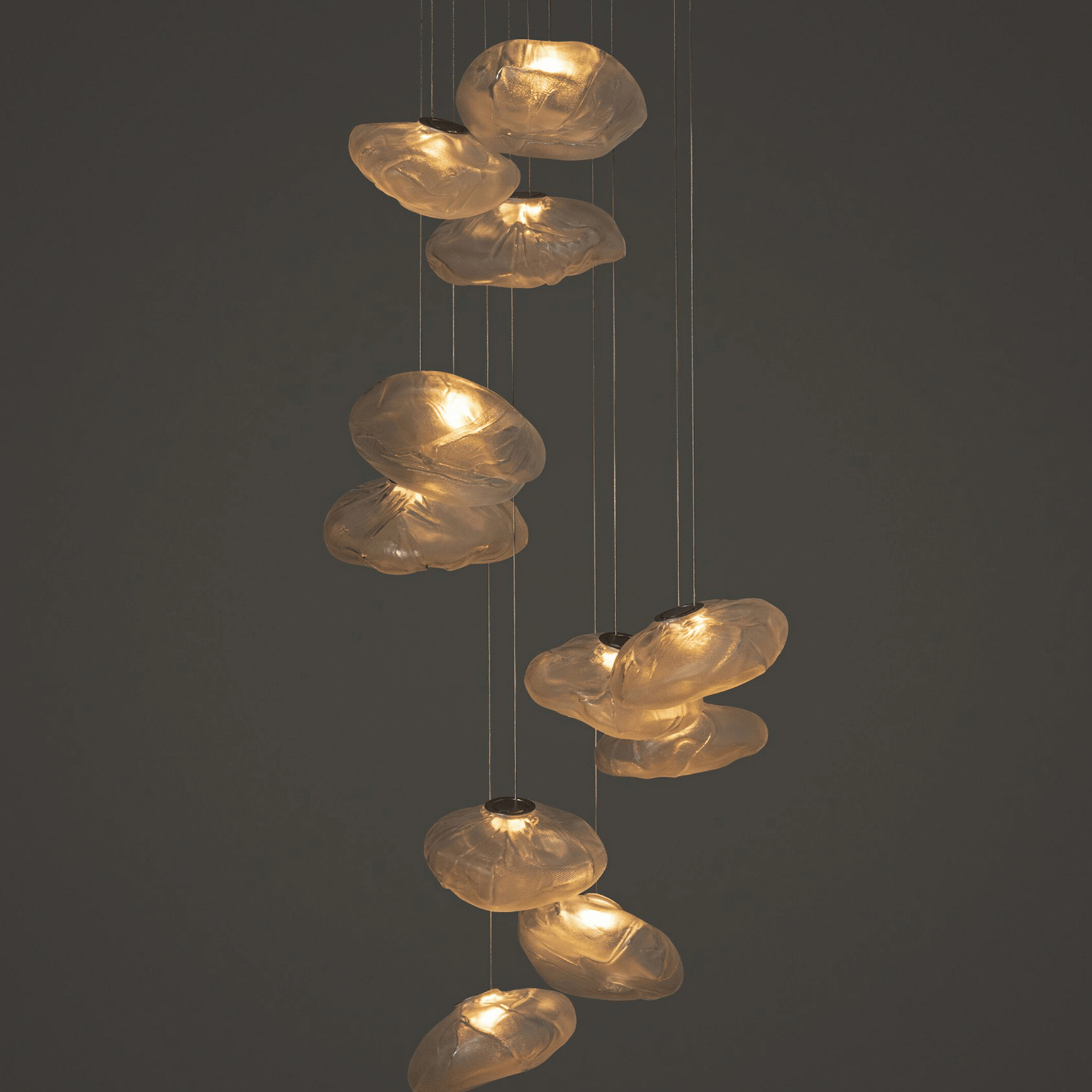 Nordic Cloud Glass Pendant Light for Modern Homes, Ceiling Fixtures, Driva Sculptural