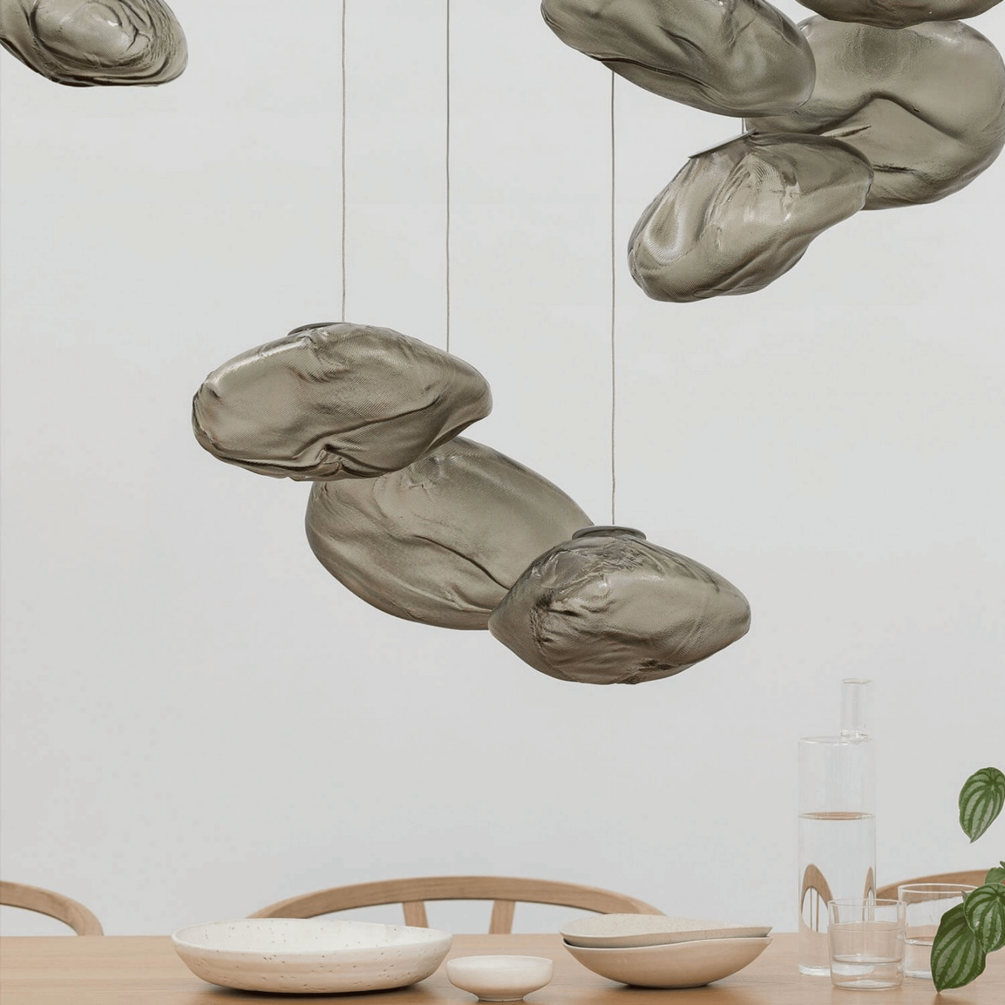 Nordic Cloud Glass Pendant Light for Modern Homes, Smoky Gray / 7.9’’, Ceiling Fixtures, Driva Sculptural