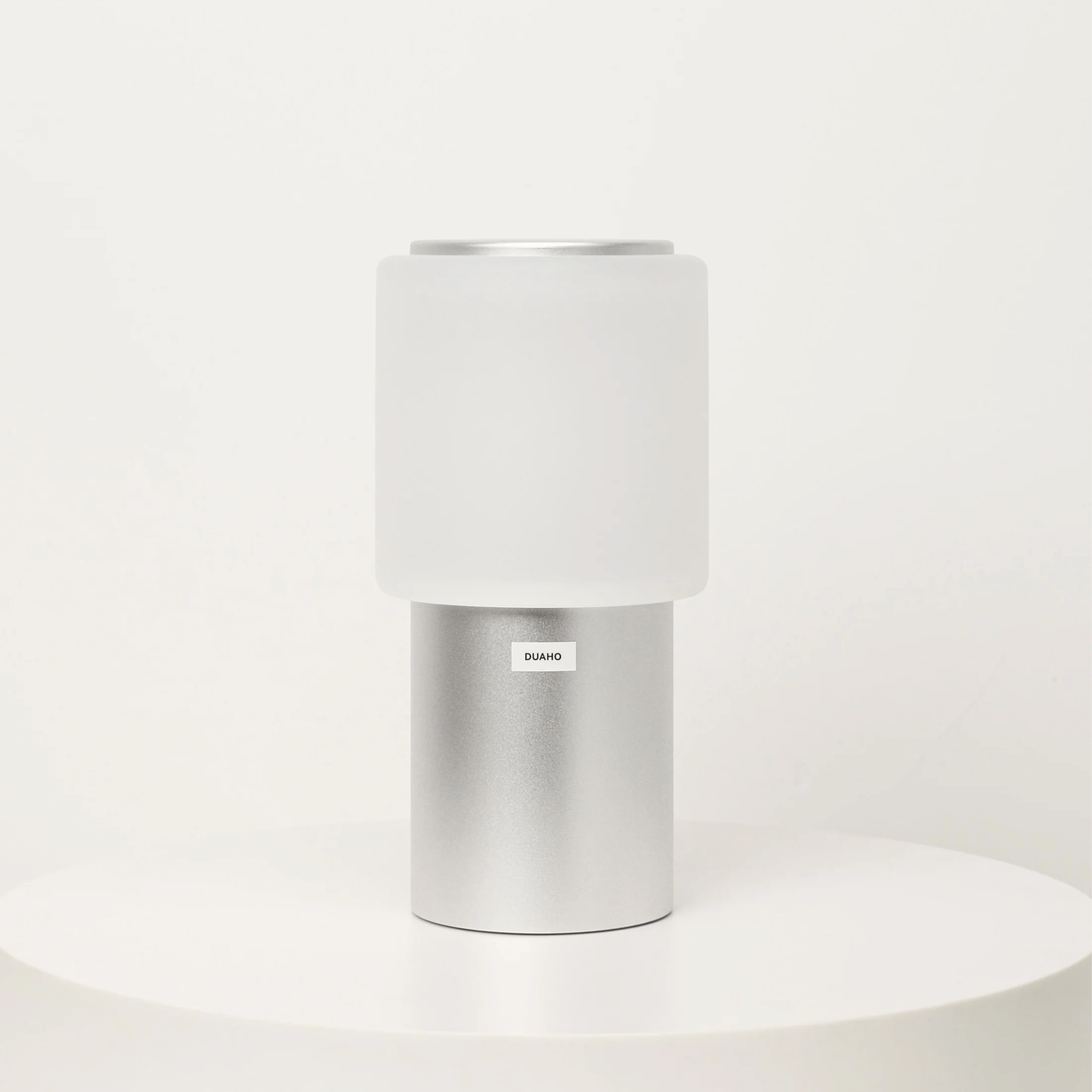 Cordless Ambient Arc Table Lamp — Nordic Touch Dim, Silver, Lamps, Eirlys