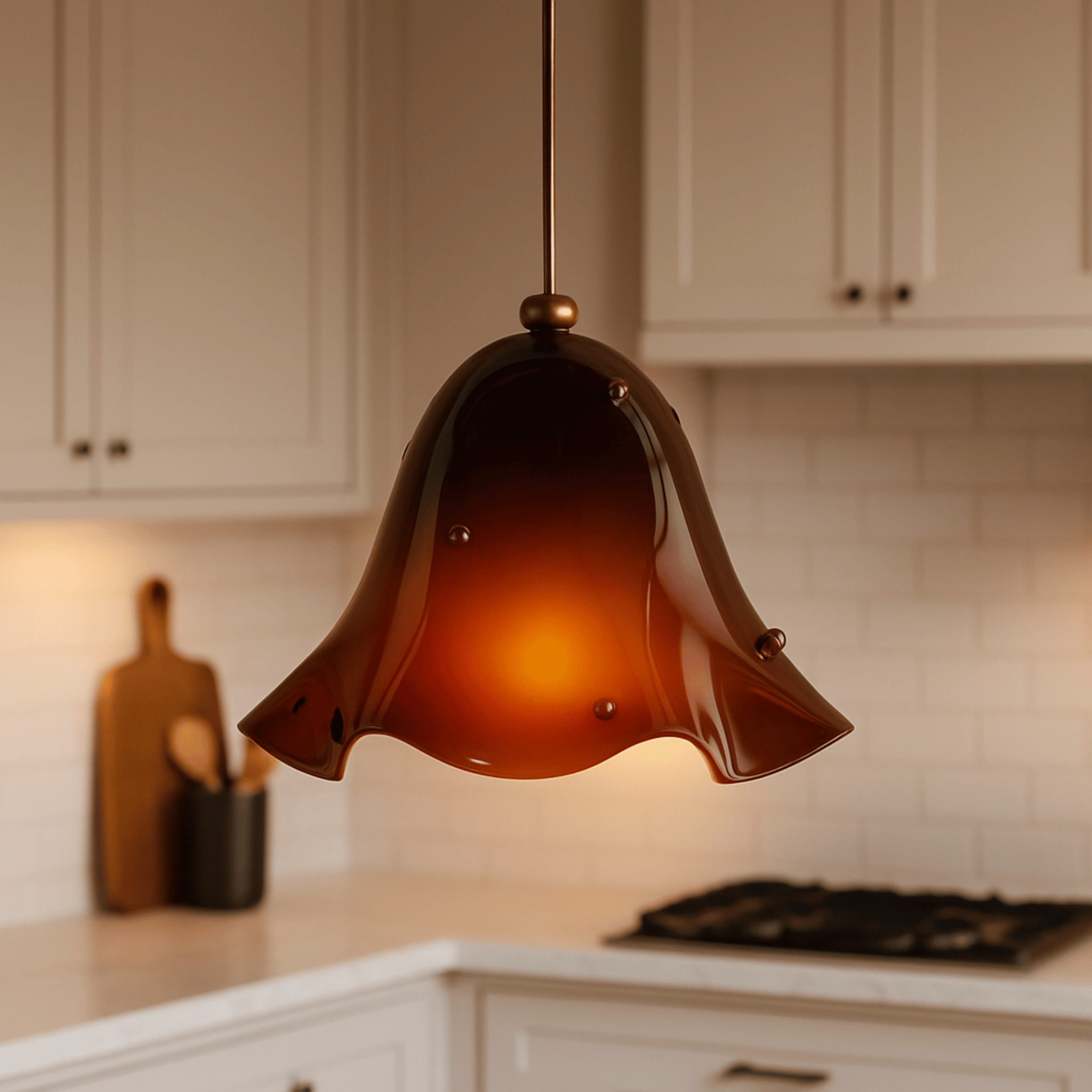 Colorful Glass Pendant Light – Nordic Art Deco LED, Coffee, Ceiling Fixtures, Farglys