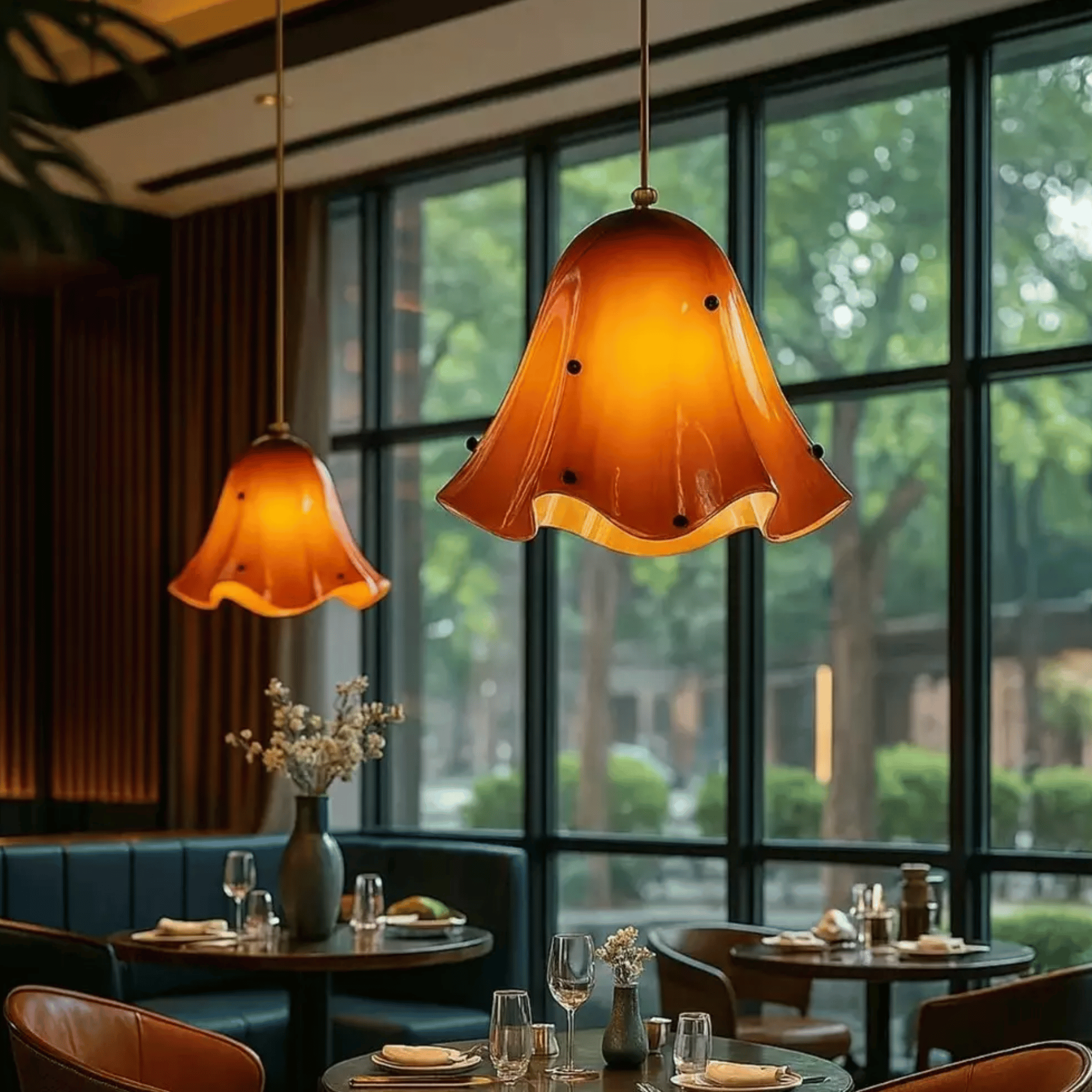 Colorful Glass Pendant Light – Nordic Art Deco LED, Ceiling Fixtures, Farglys