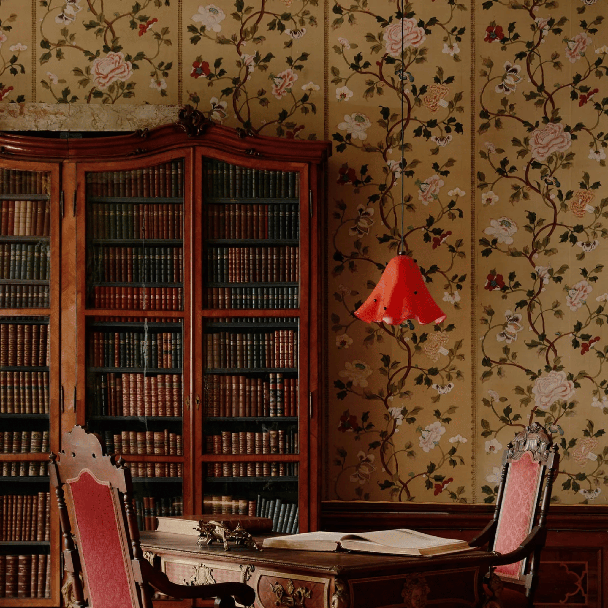 Colorful Glass Pendant Light – Nordic Art Deco LED, Red, Ceiling Fixtures, Farglys