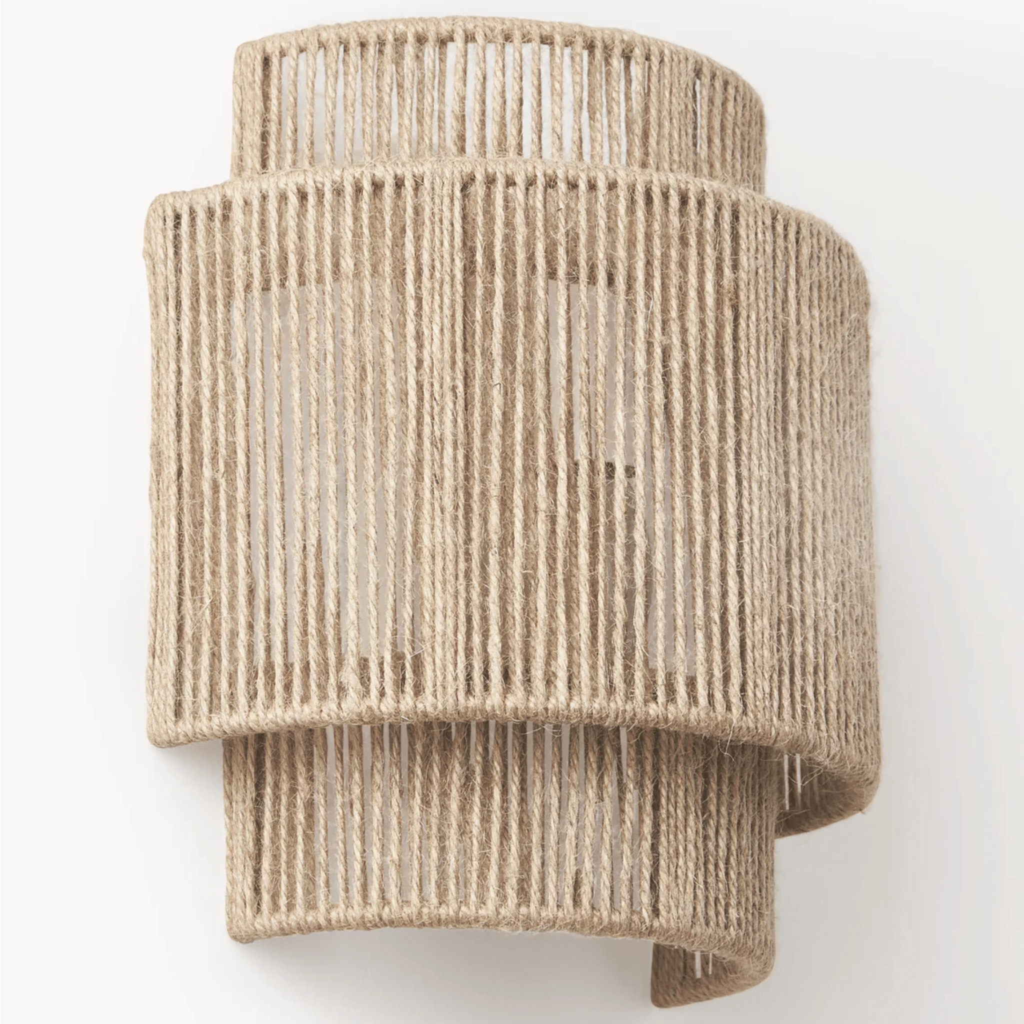 Boho Woven Rope Wall Sconce with Gold Finish Decor, Light Fixtures, Fletta