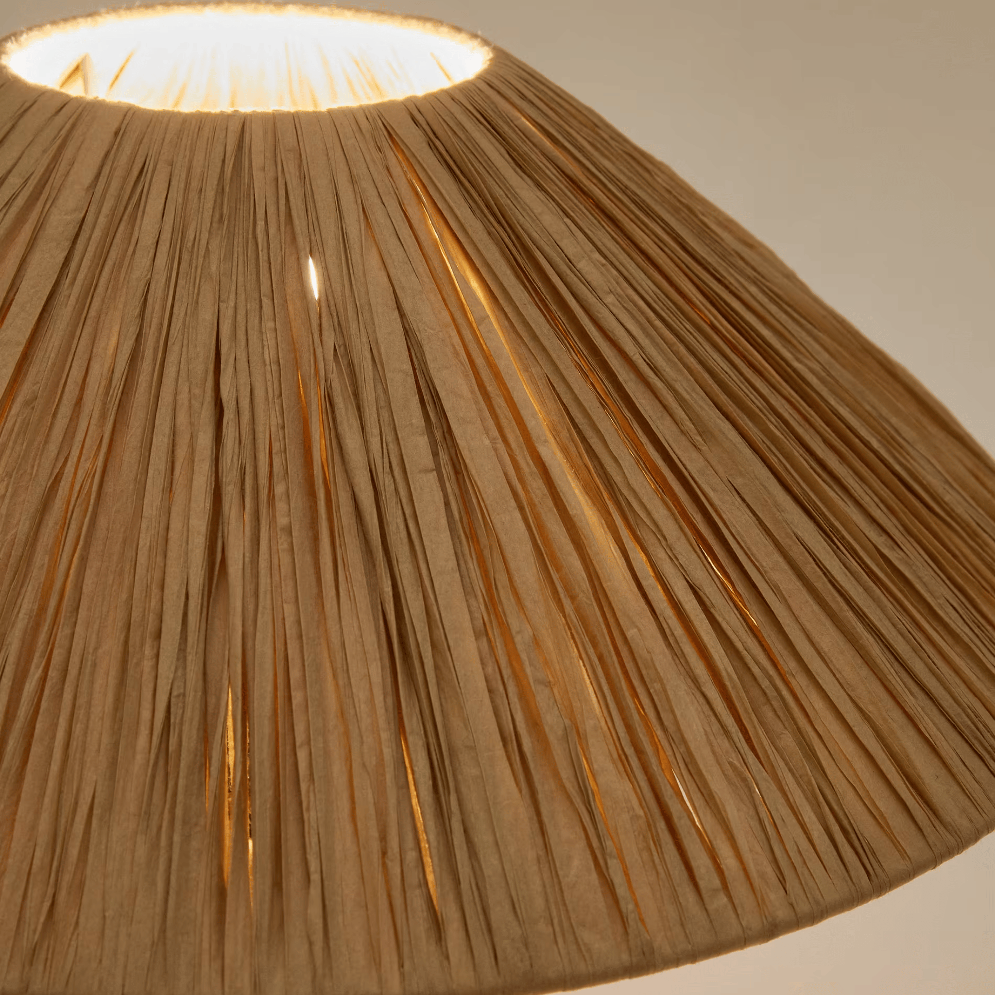 Fletta Raffia Table Lamp – Wabi-Sabi Bedside Light, Lamps, Handwoven