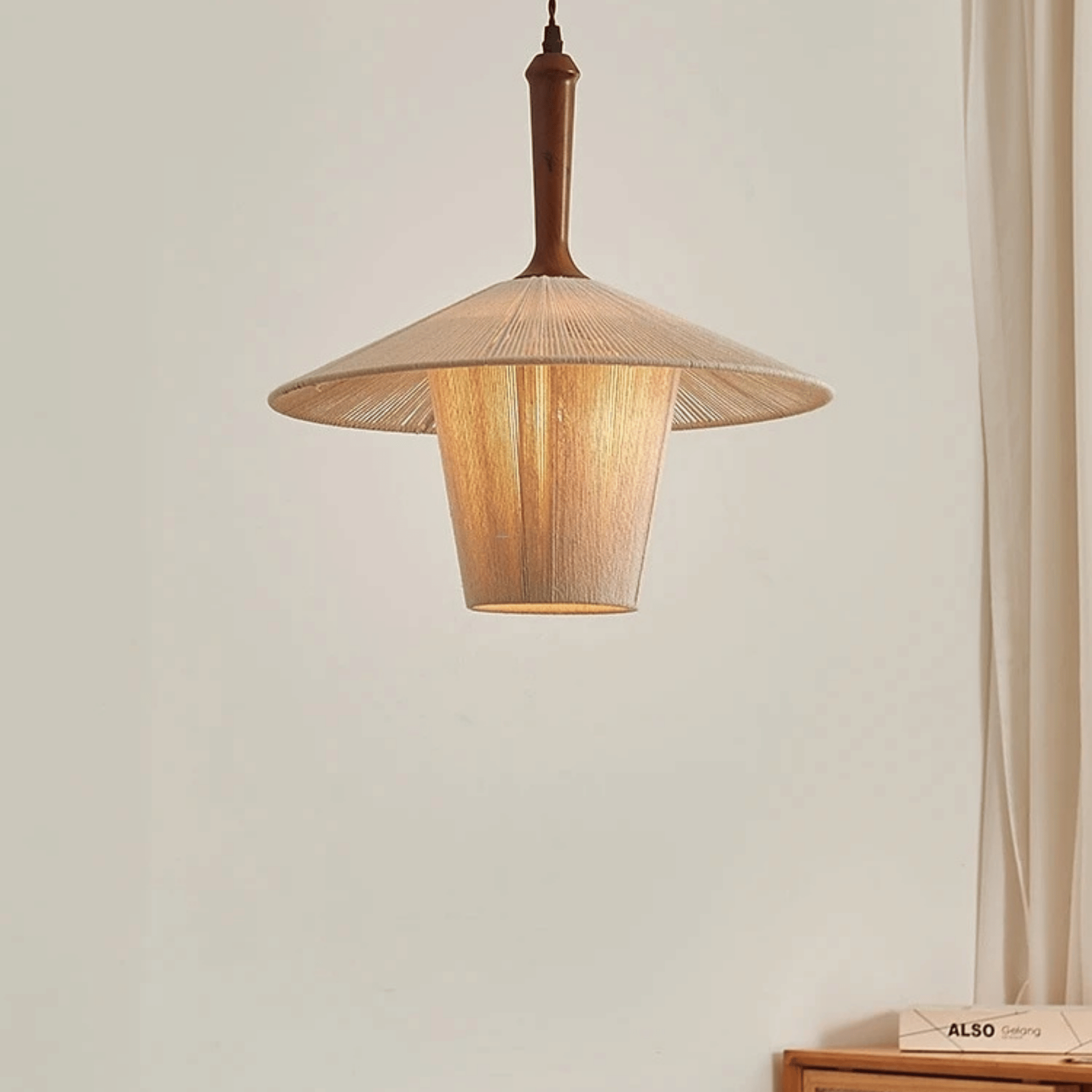 Fletta Woven Bamboo Pendant Light – Nordic Design, Ceiling Fixtures, Style