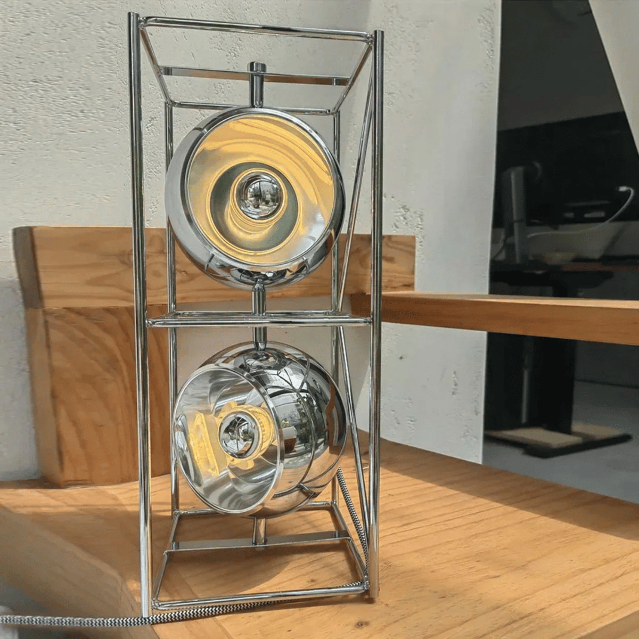 Bauhaus Geometric LED Table Lamp with Dual Spheres, Lamps, Forma Design Style