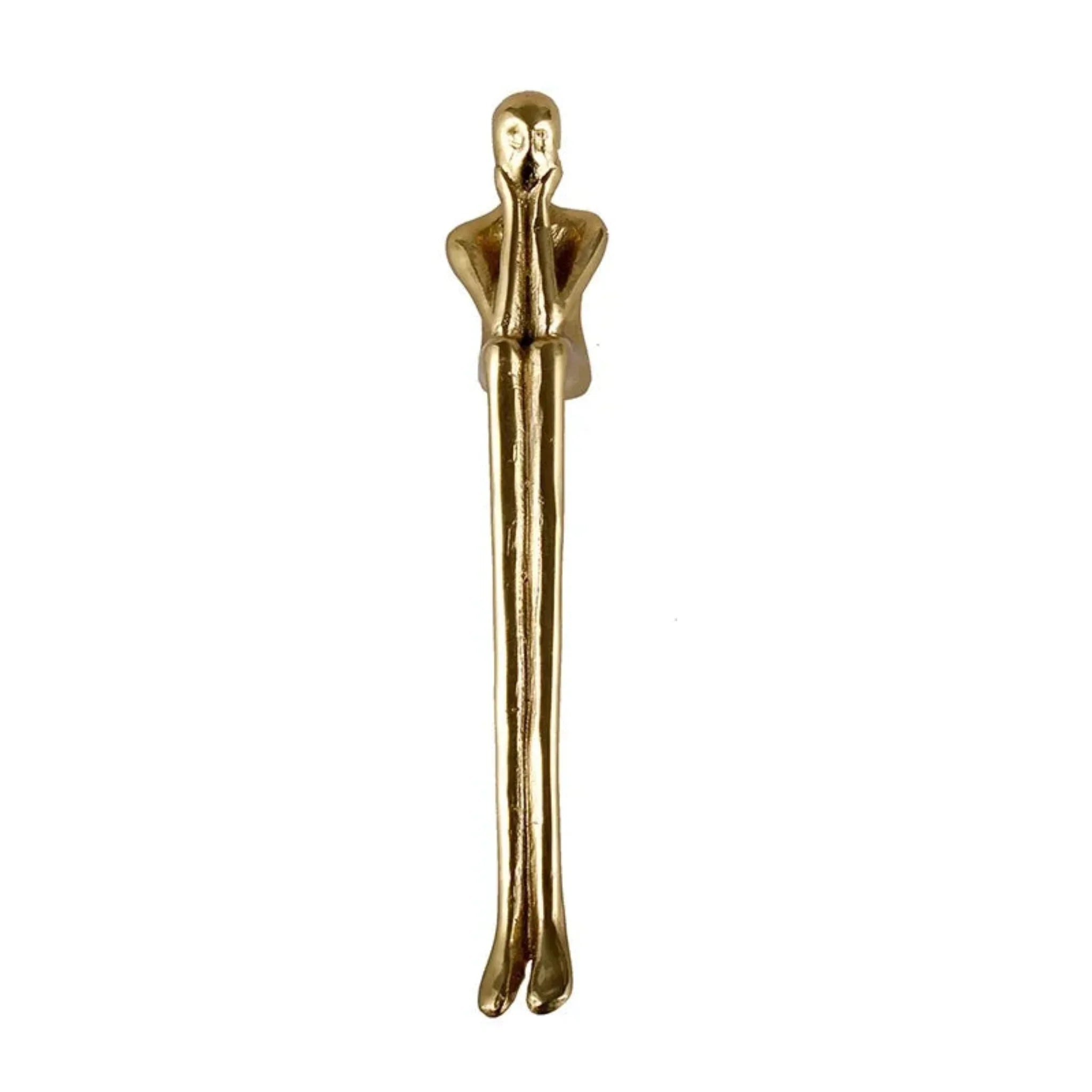 Forma Sculptural Brass Cabinet Pull Handle, Knobs & Handles, Humanoid Nordic Design