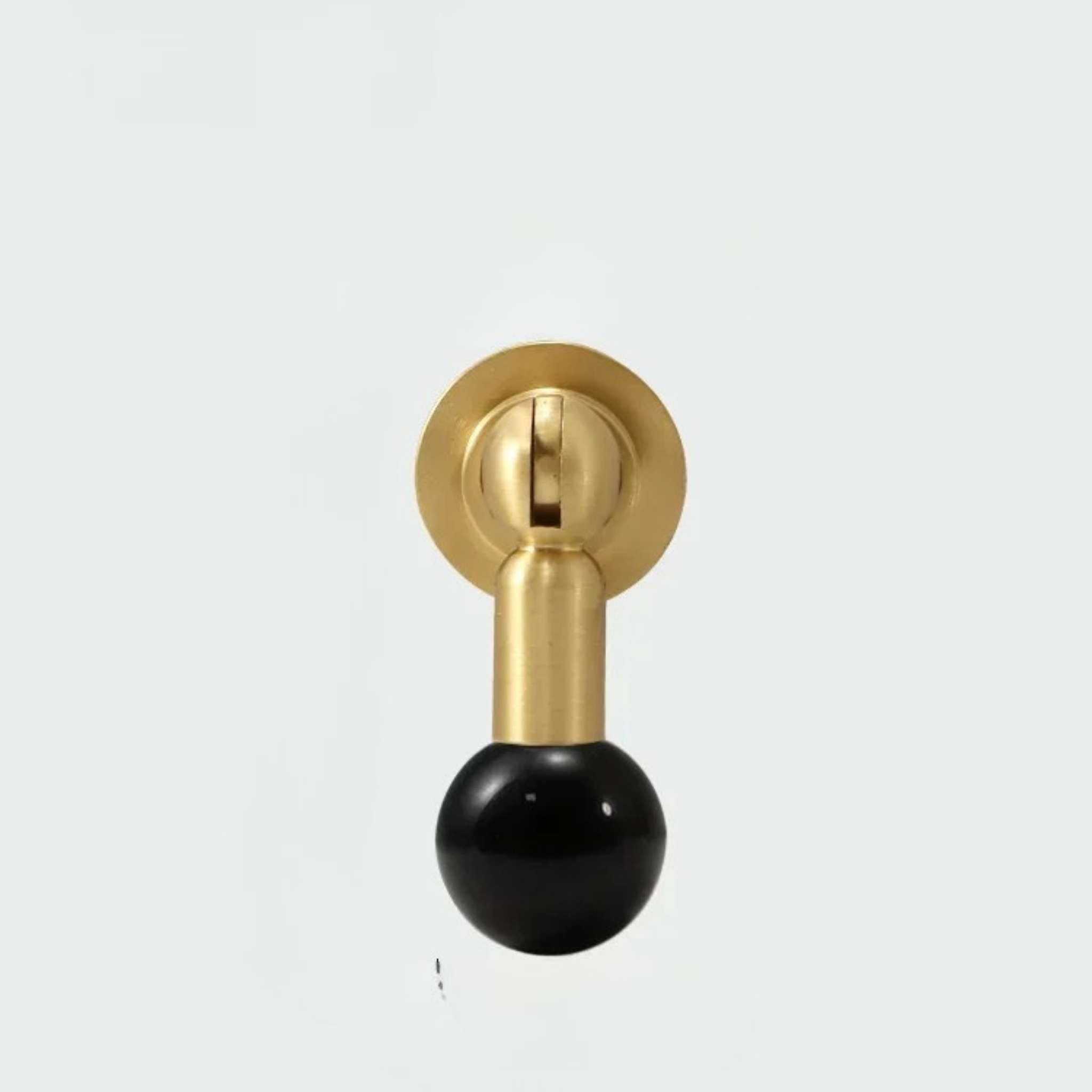 Crystal Cabinet Knob in Brass Decorative Hardware, Black, Knobs & Handles, Glinta Decor
