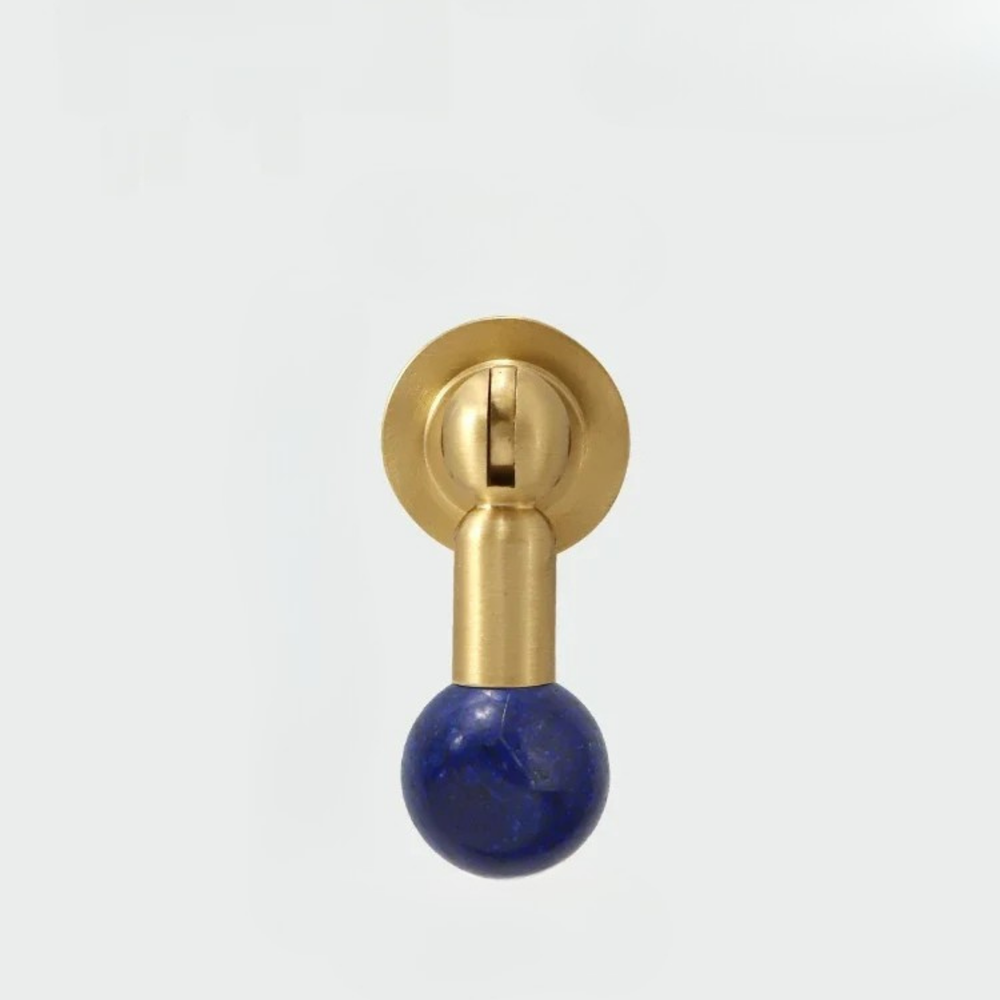 Crystal Cabinet Knob in Brass Decorative Hardware, Blue, Knobs & Handles, Glinta Decor