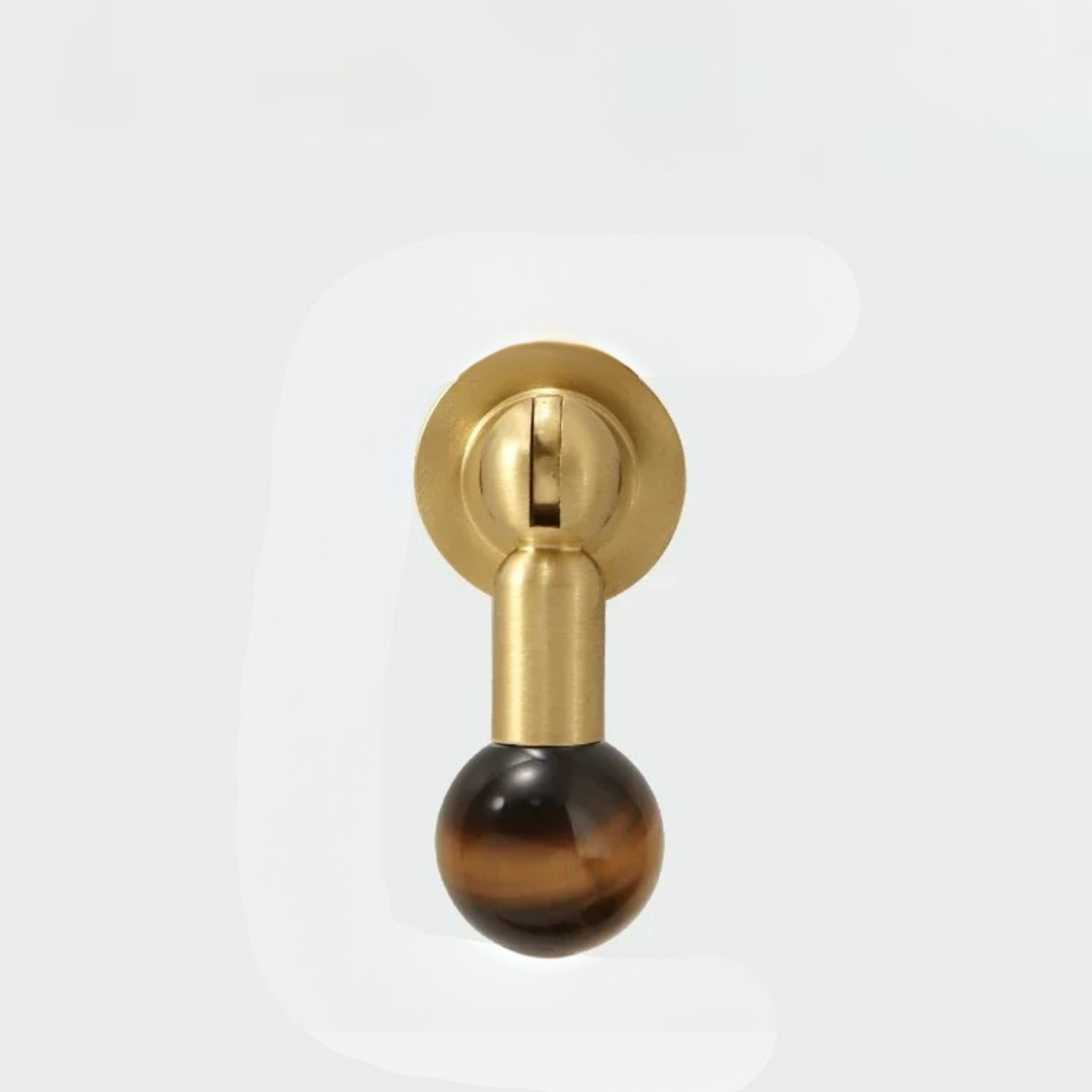Crystal Cabinet Knob in Brass Decorative Hardware, Brown, Knobs & Handles, Glinta Decor