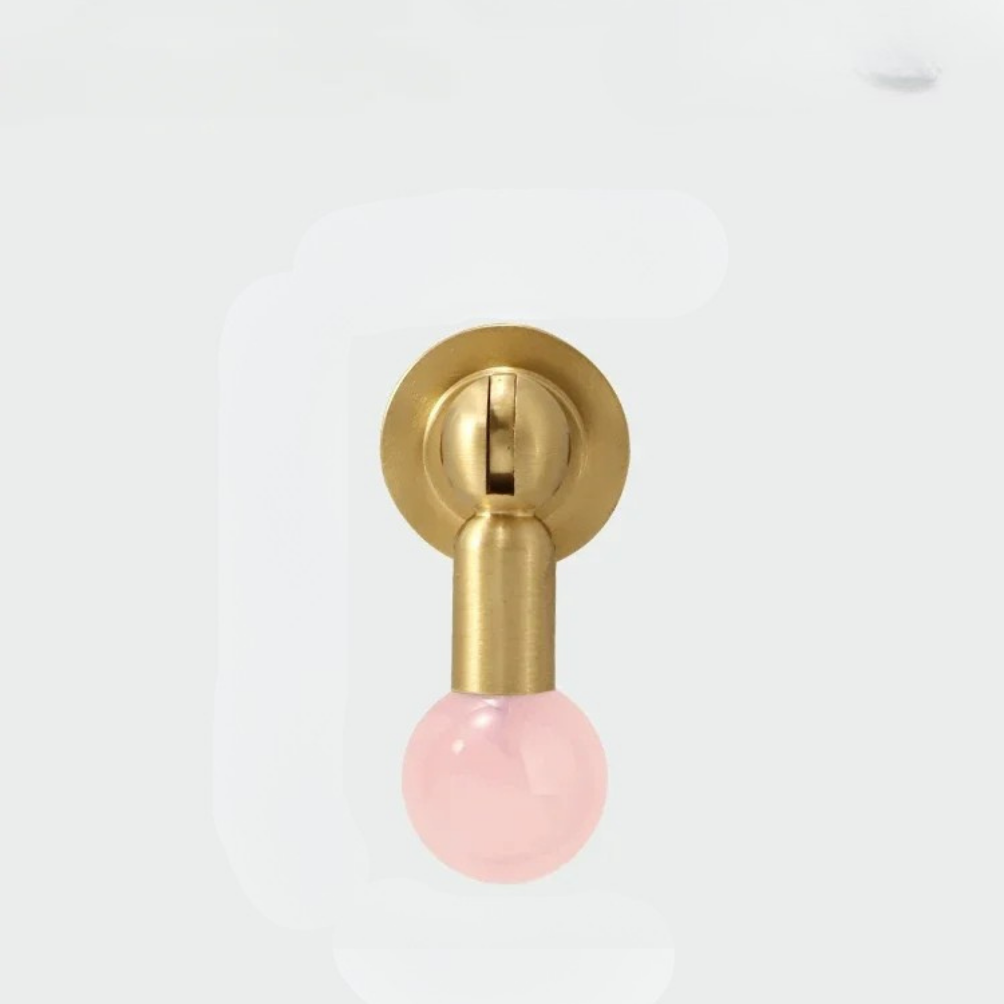 Crystal Cabinet Knob in Brass Decorative Hardware, Pink, Knobs & Handles, Glinta Decor