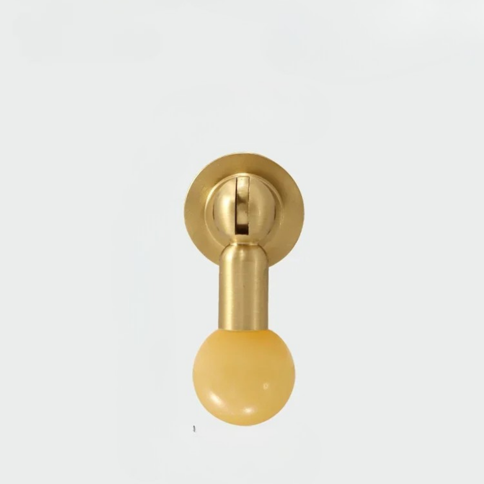Crystal Cabinet Knob in Brass Decorative Hardware, Yellow, Knobs & Handles, Glinta Decor