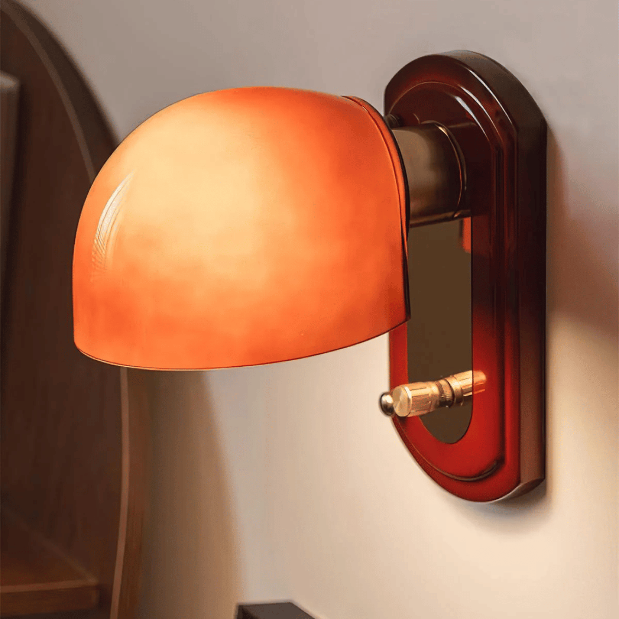 Orange Stained Glass Wall Sconce — Gloda by Skonne, Light Fixtures, Nordic
