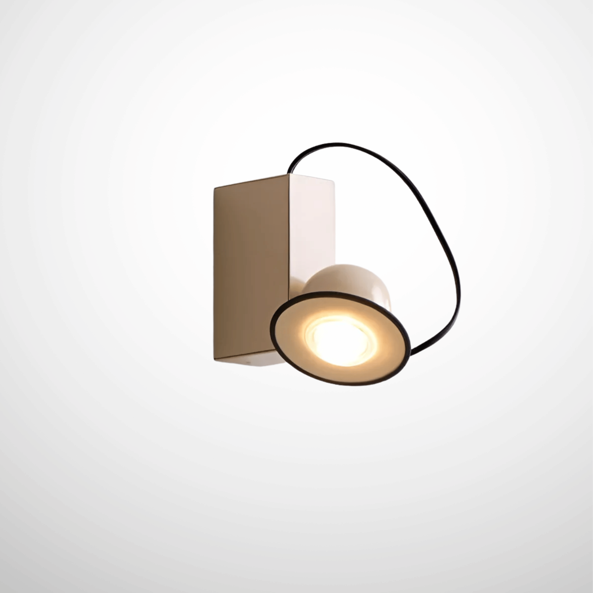 Gloda Retro Magnetic Wall Sconce - Iron LED Light, Beige, Fixtures, with Warm