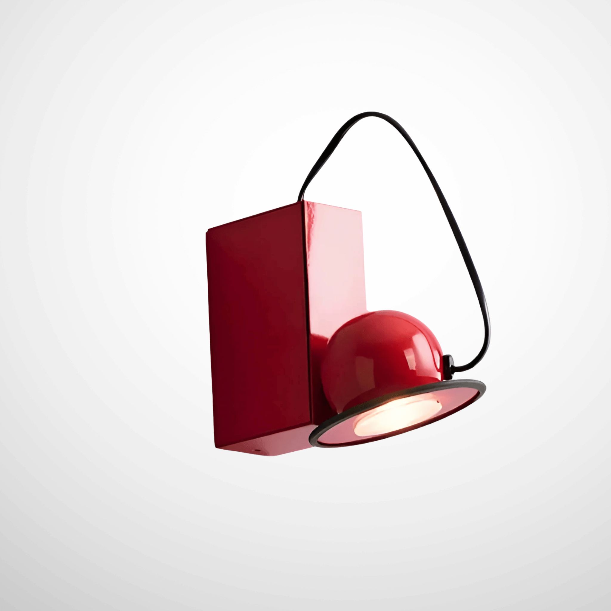 Gloda Retro Magnetic Wall Sconce - Iron LED Light, Red, Fixtures, with Warm