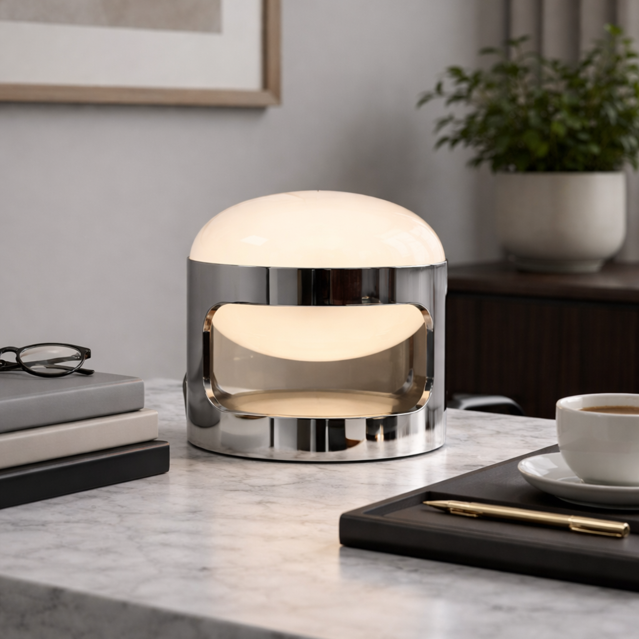 Gloda Glass Table Lamp Minimalist Nordic Home Decor, Lamps, Sculptural Glow