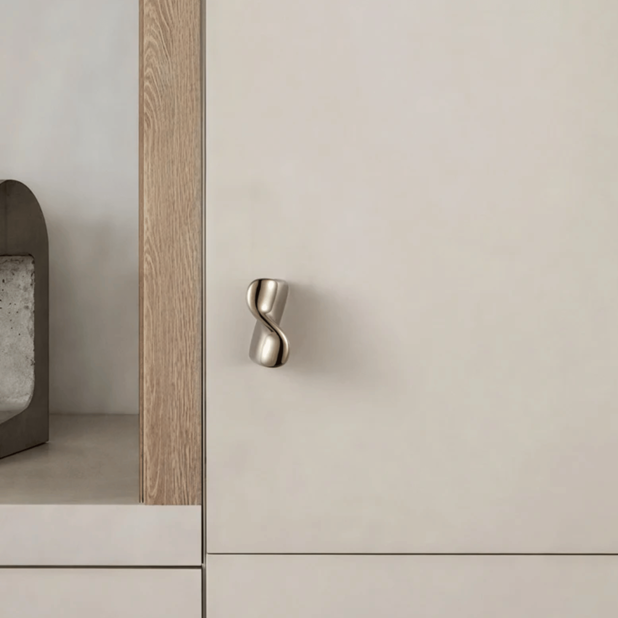 Solid Brass Minimalist Cabinet Handles and Knobs, &, Gloda