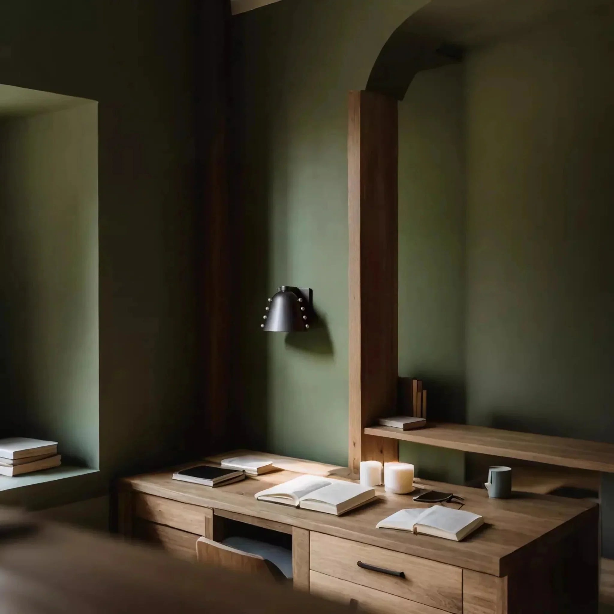 Glodbu Copper Horseshoe Wall Lamp Retro Sconce, Light Fixtures, Solid