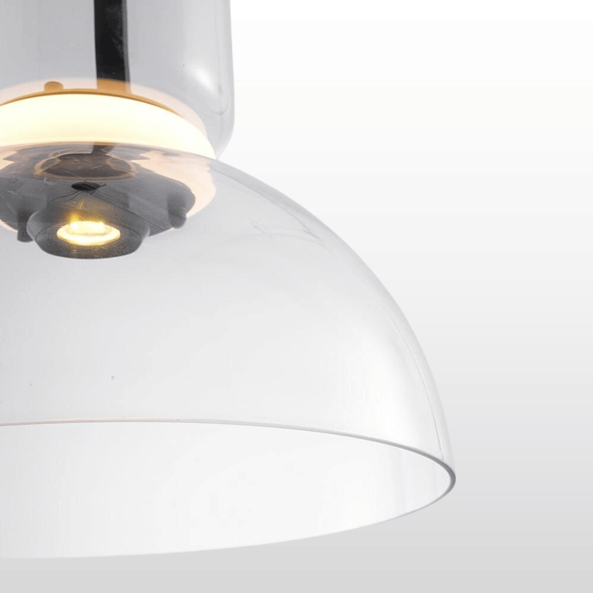 Nordic Hand-Blown Glass Dome Pendant Light 25W LED, Ceiling Fixtures, Glødform