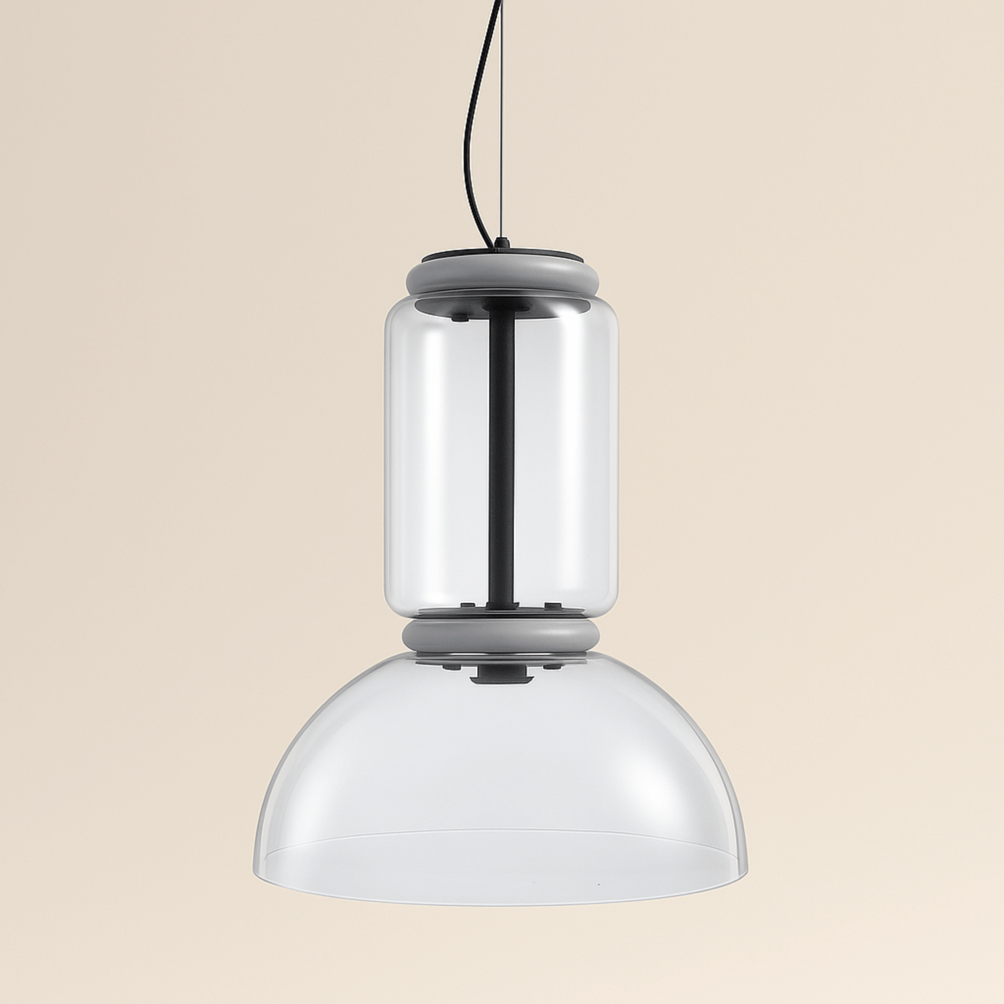 Nordic Hand-Blown Glass Dome Pendant Light 25W LED, Ceiling Fixtures, Glødform