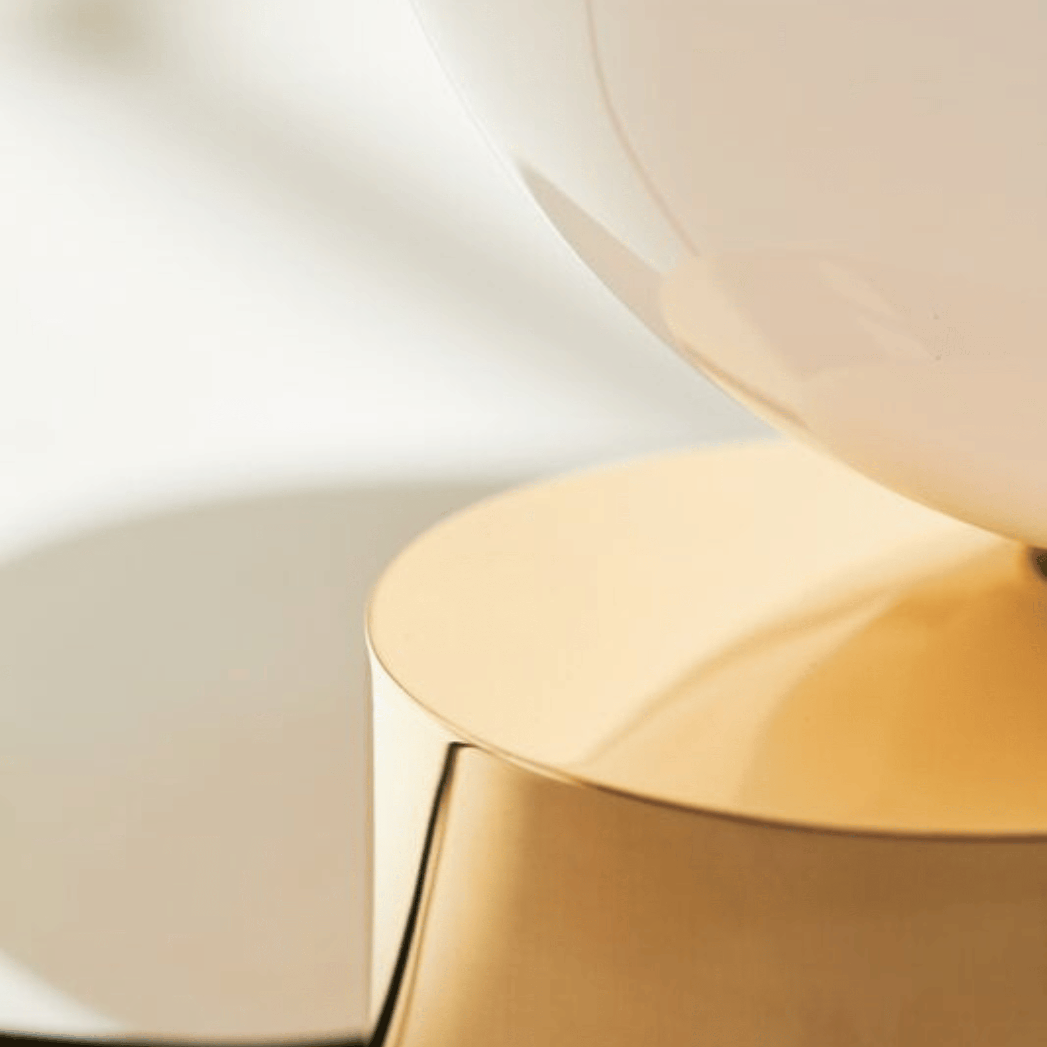 Glodra Brass Frosted Glass Ball Table Lamp — Nordic, Lamps