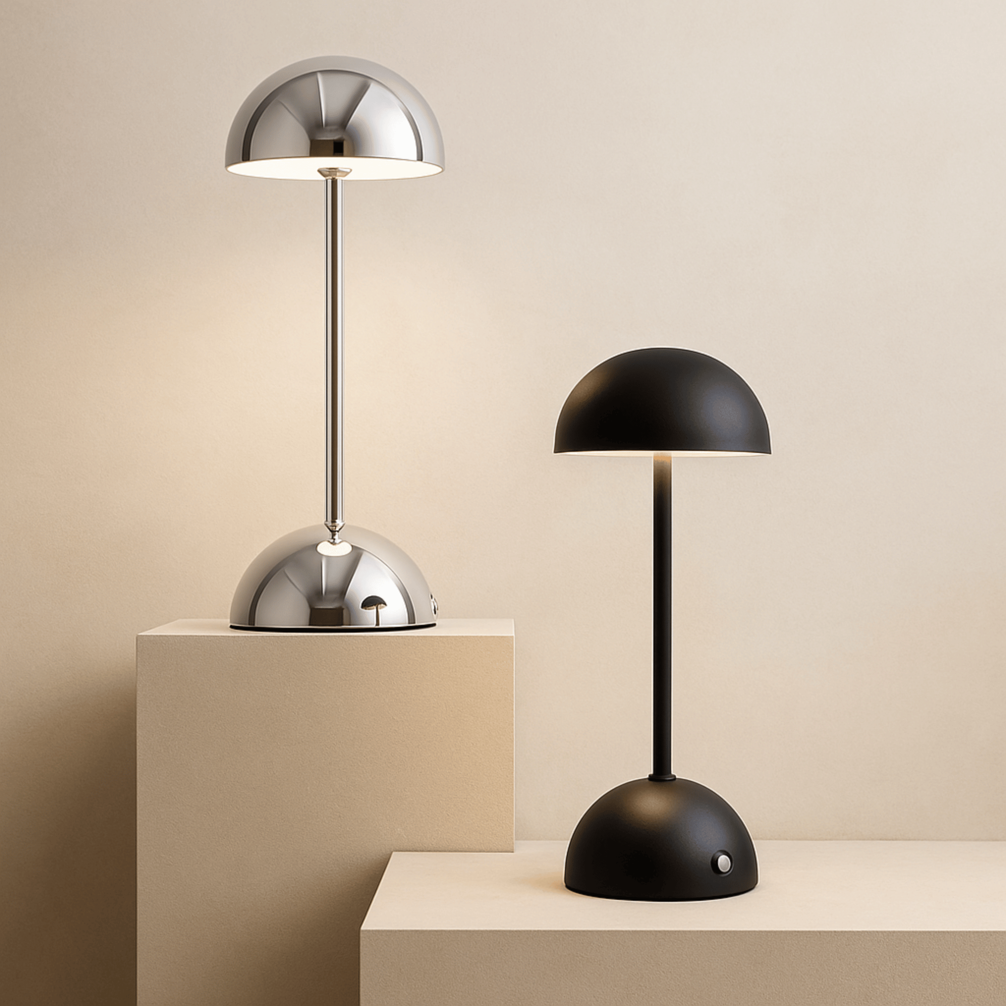 Rechargeable Touch LED Table Lamp — 3 Color Modes, Lamps, Glødra Dimmable