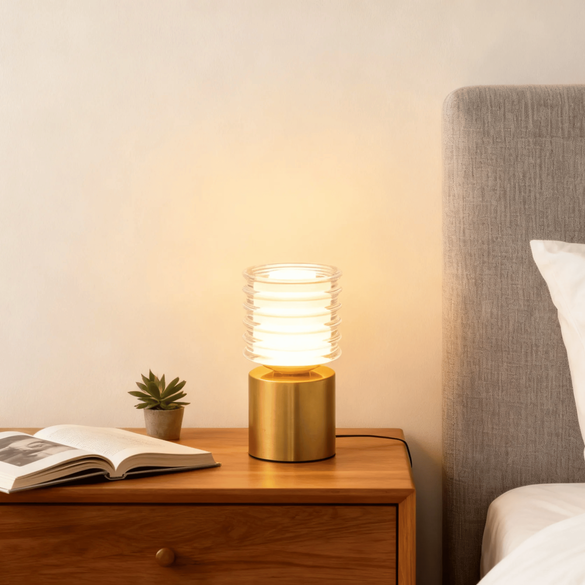 Rechargeable LED Table Lamp Touch Dimmer Control, Lamps, Glødra