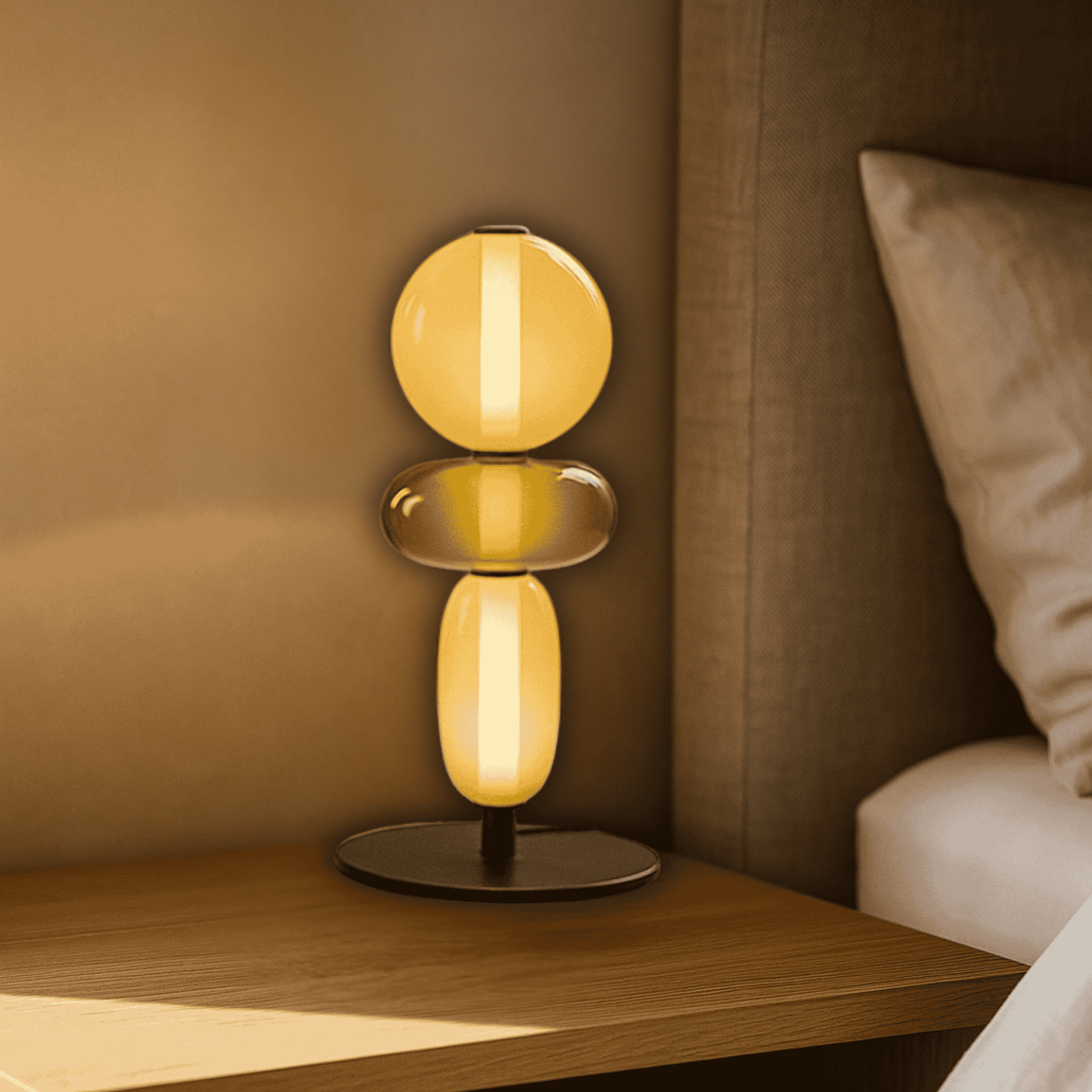 Glødra Multi-Head Stained Glass LED Lamp for Home, Floor Lamps, Table