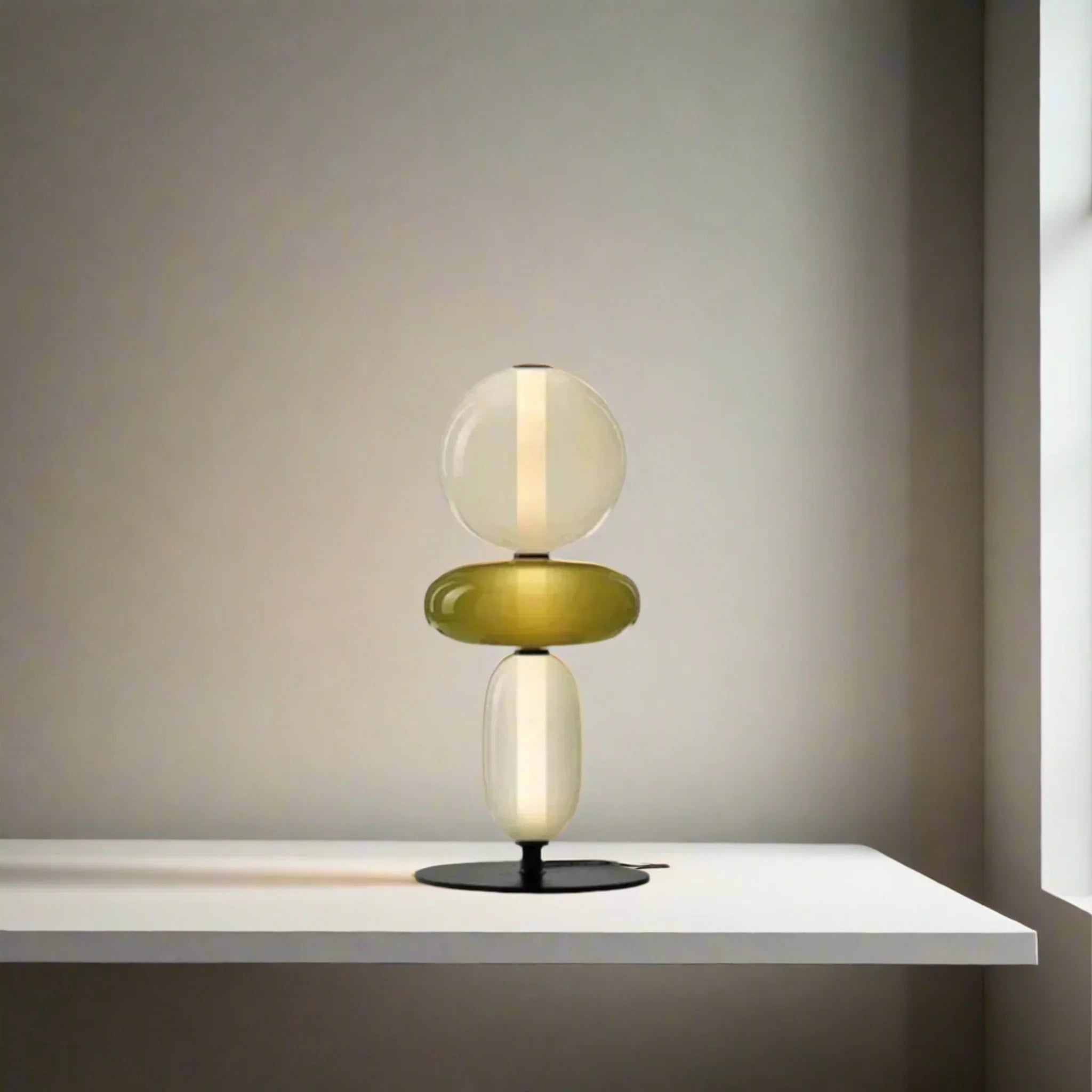 Glødra Multi-Head Stained Glass LED Lamp for Home, GlowForm, Floor Lamps, Table