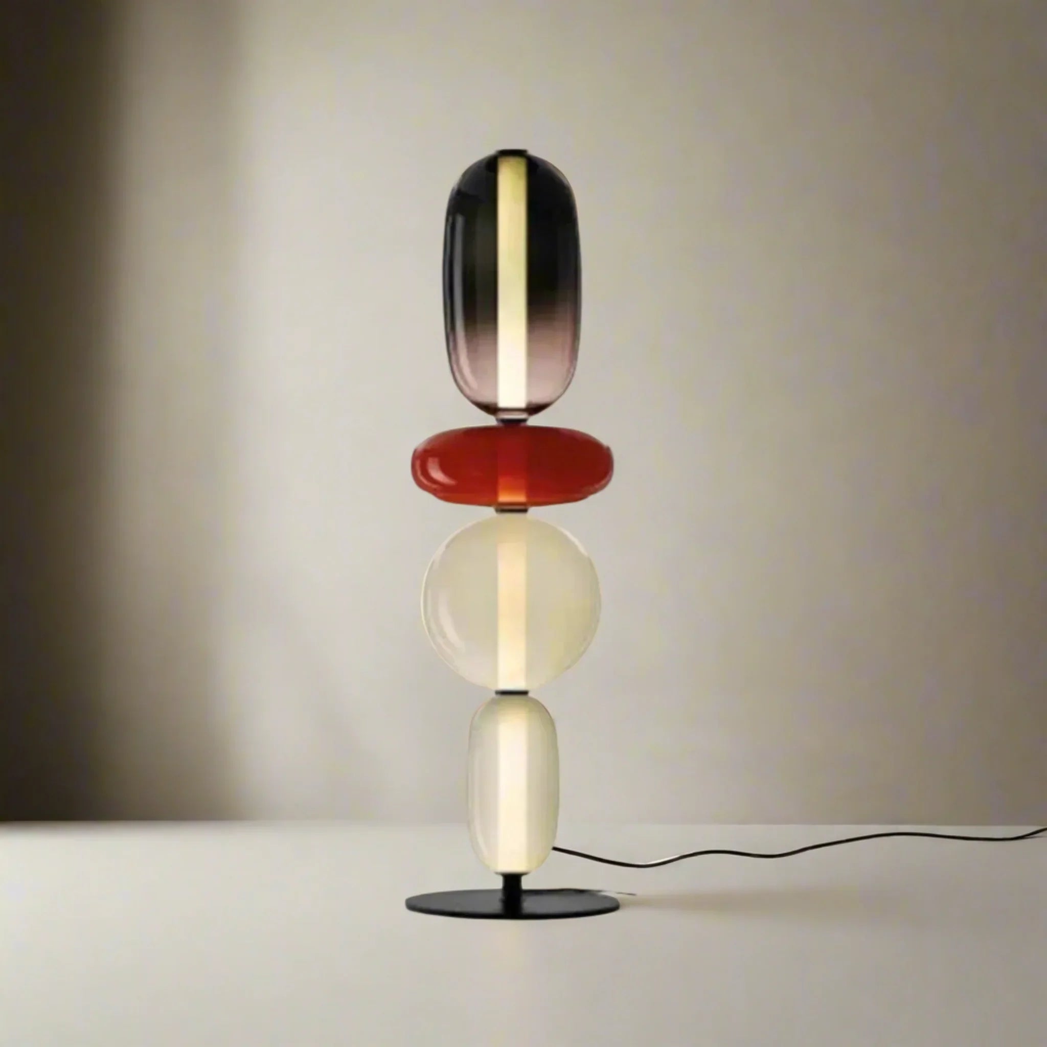 Glødra Multi-Head Stained Glass LED Lamp for Home, LumaArc, Floor Lamps, Table