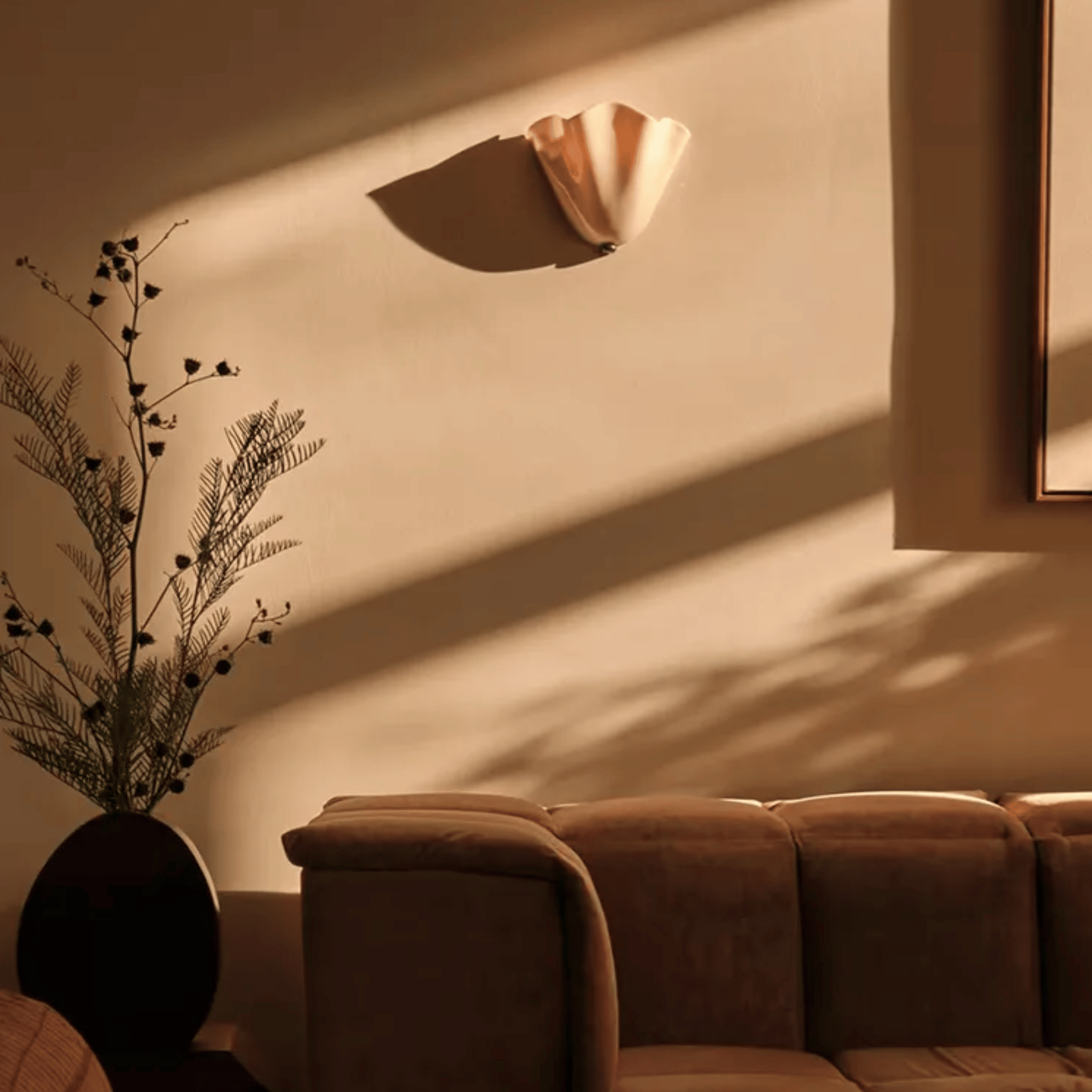 Glodsten Glass Stone Wall Lamp - Vintage LED Sconce, Light Fixtures, Handcrafted