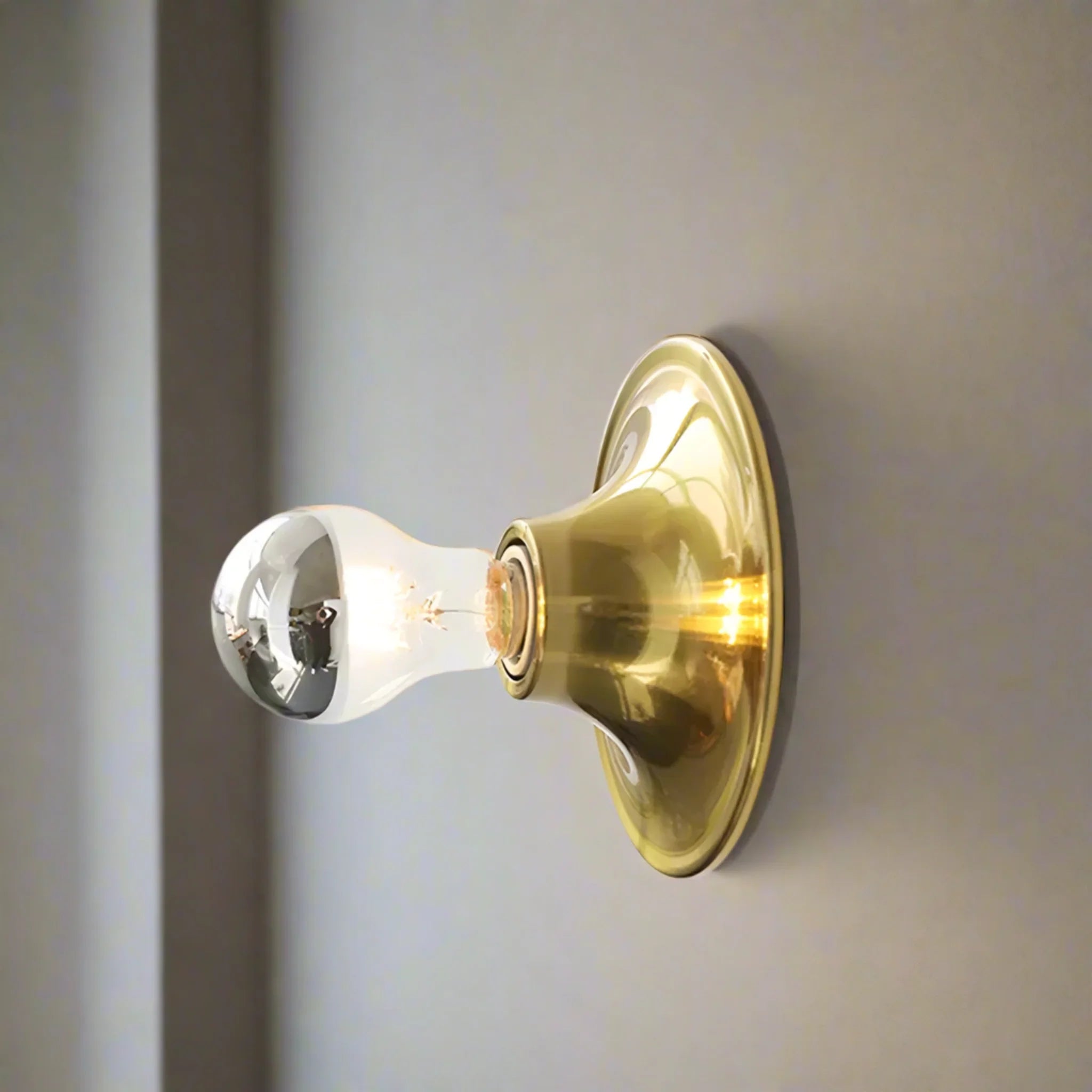 Glødvar Retro Iron Wall Sconce for Home Decor, Gold, Light Fixtures, Nordic Design