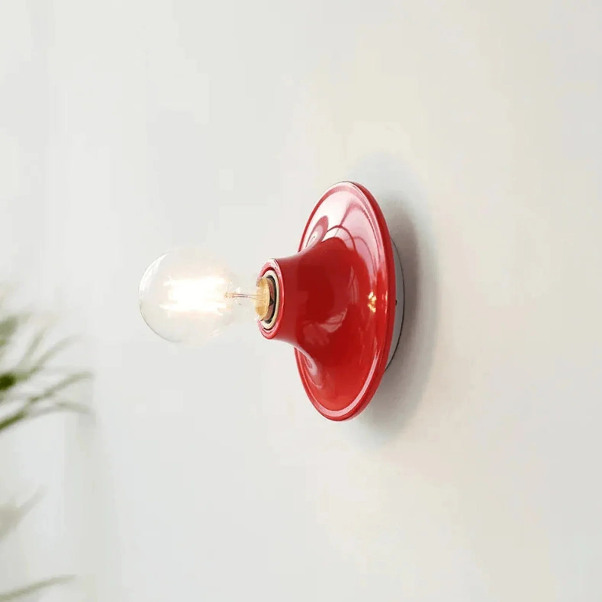Glødvar Retro Iron Wall Sconce for Home Decor, Red, Light Fixtures, Nordic Design