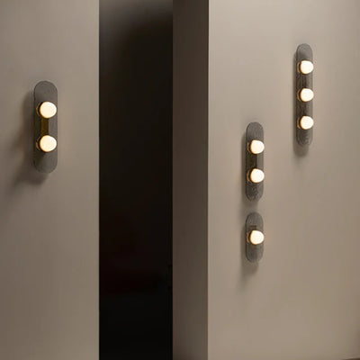 Nordic Glass Wall Sconce Single Twin Triple Light, Cool white, Fixtures, Glödra Minimalist Multi-Head