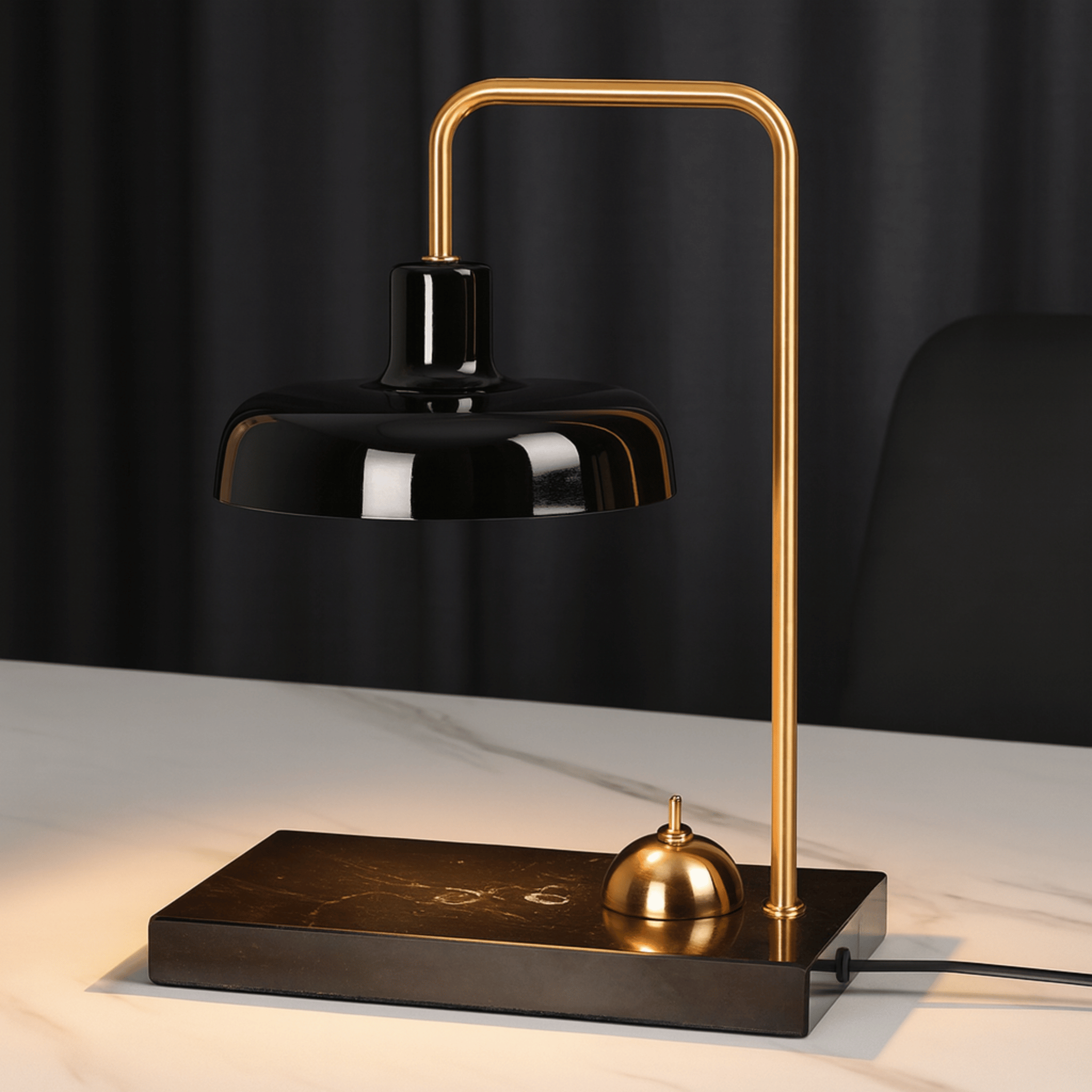 Marble Wax Warmer Lamp – Aromatherapy & Ambiance, Table Lamps, Glödra Nordic Candle Book