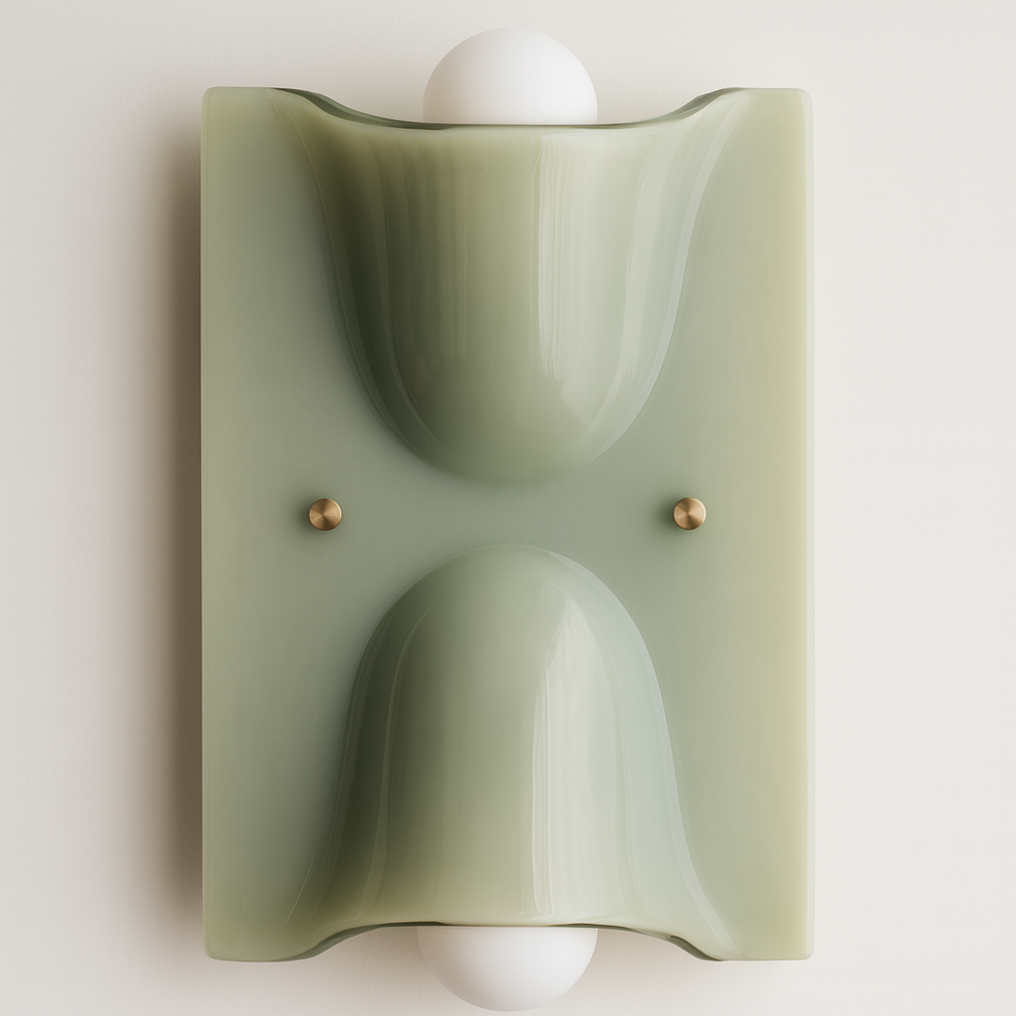 Modern Resin Wall Sconce Up Down LED Light Skonne, Fixtures, Glödra Sculptural Dual Beam