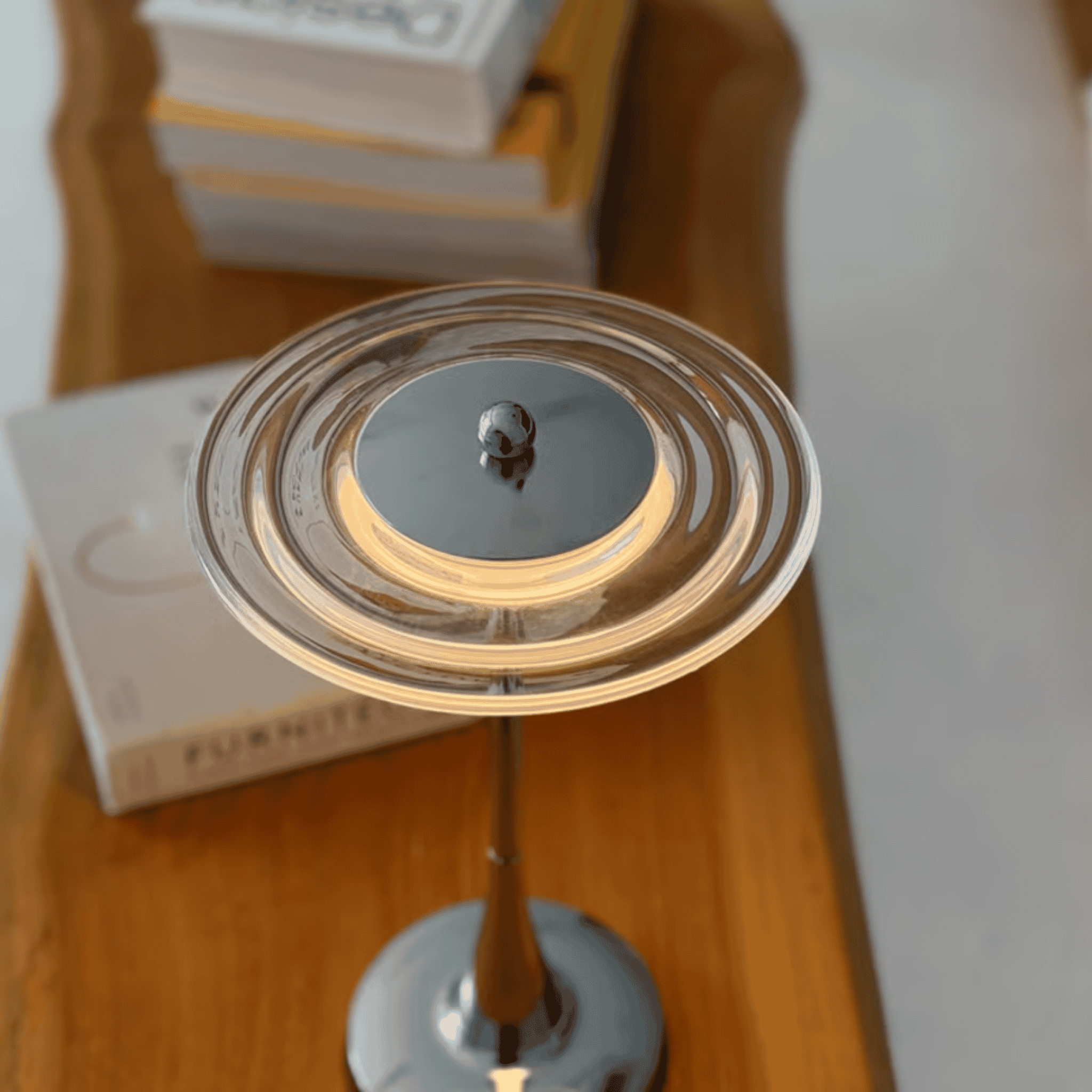 Glöra Nordic Minimalist Rechargeable LED Table Lamp, Lamps, Dimmable Touch