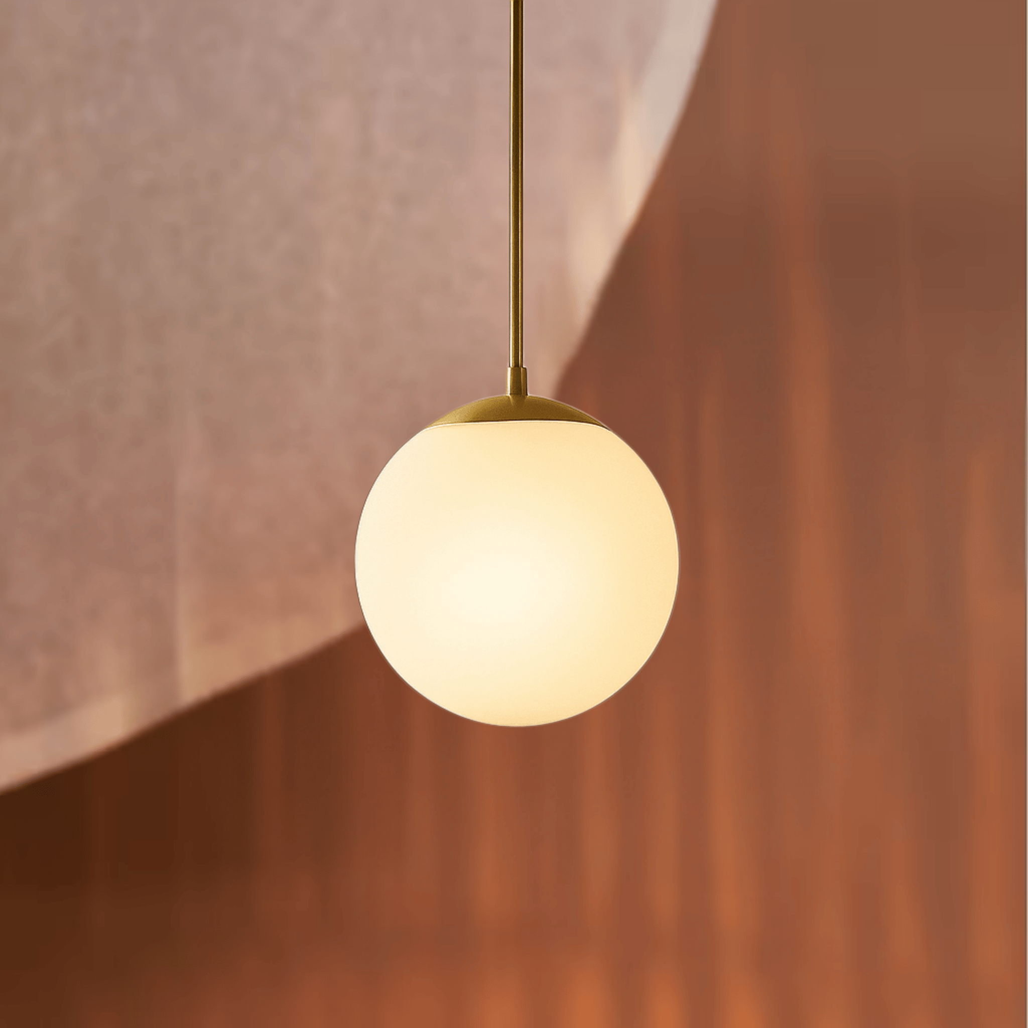 Nordic Glass Globe Pendant Light – Warm Ambient Glow, Ceiling Fixtures, Glöra Minimalist Lamp