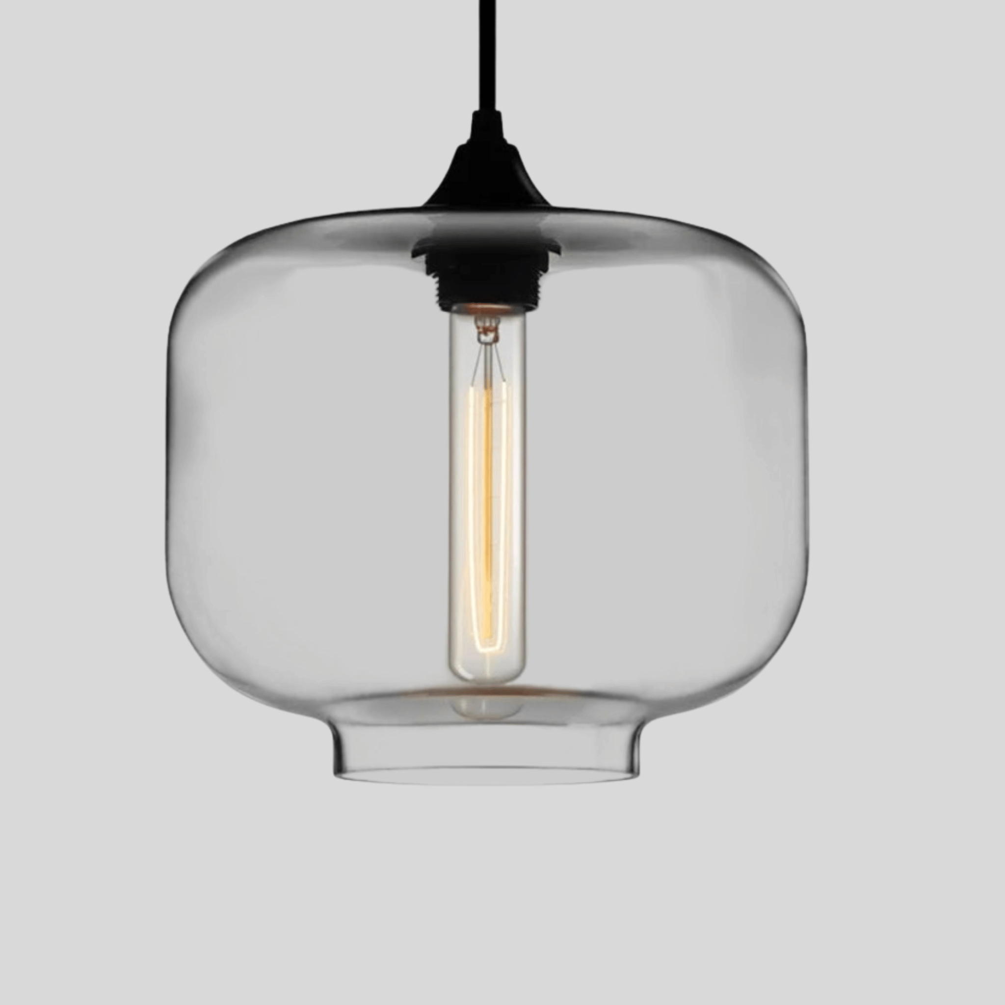 Glora Mouth-Blown Glass Pendant Light Scandinavian, Ciliegio, Ceiling Fixtures, Artisan