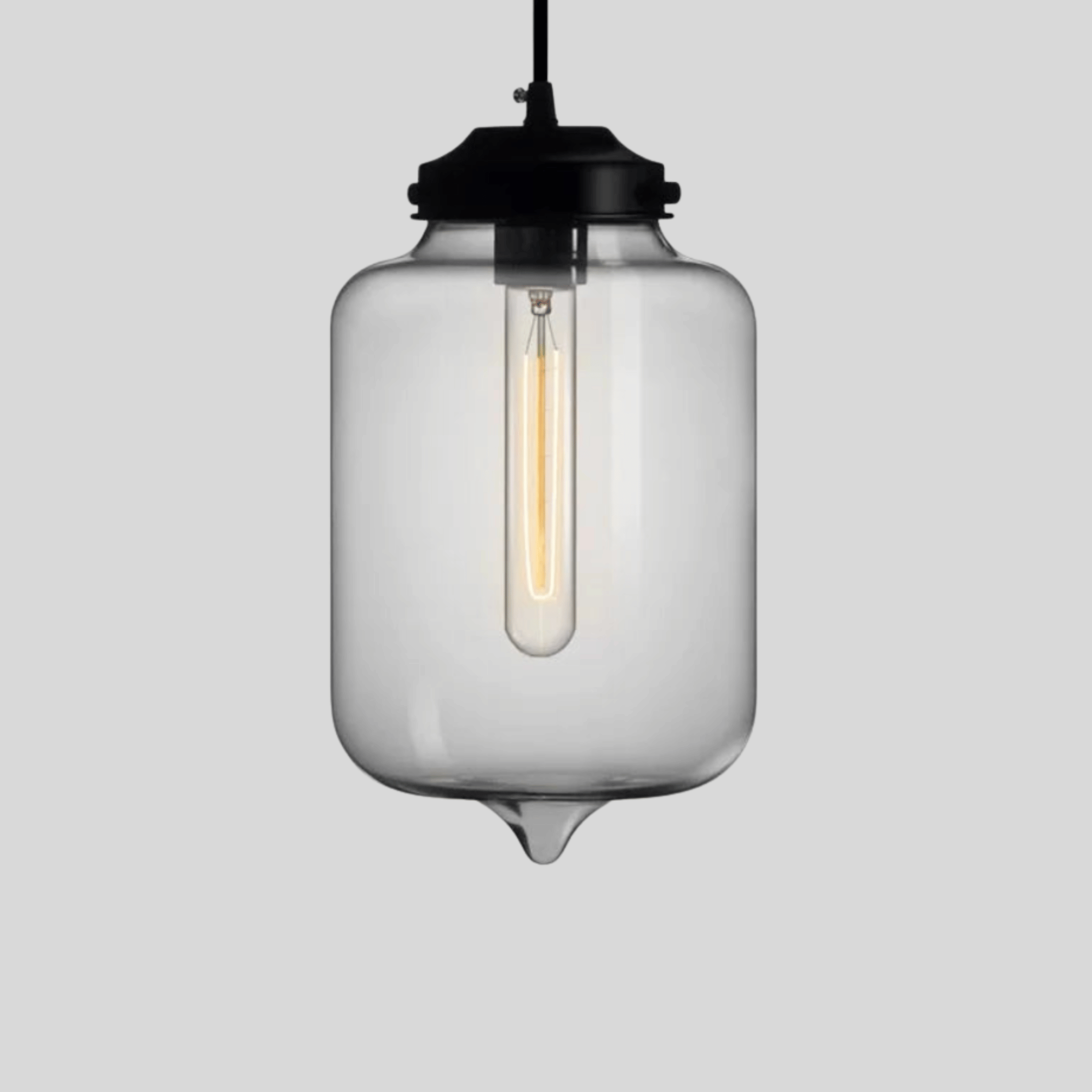 Glora Mouth-Blown Glass Pendant Light Scandinavian, Nebbia, Ceiling Fixtures, Artisan
